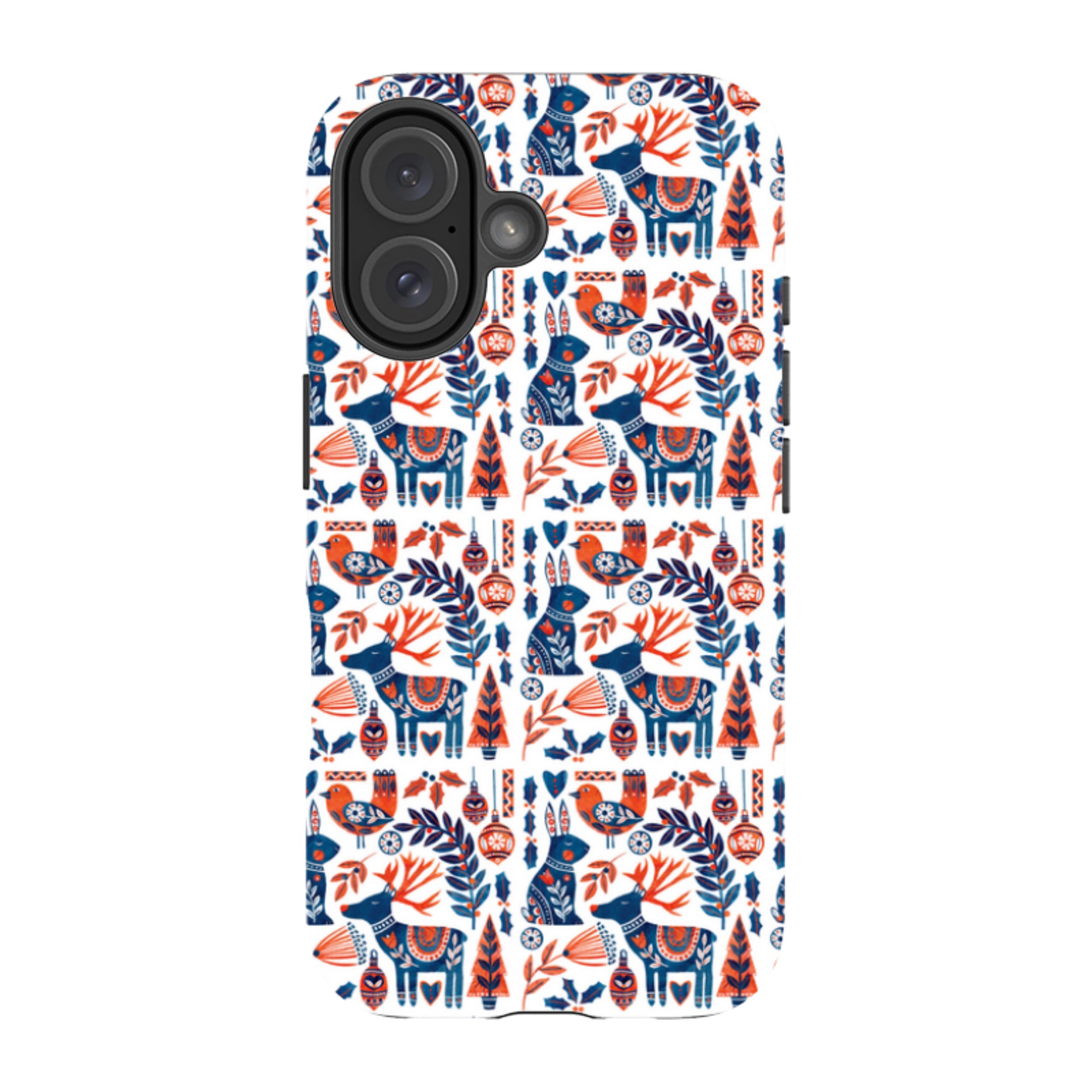 iPhone Tough Case - Scandi Animals By Tracey English