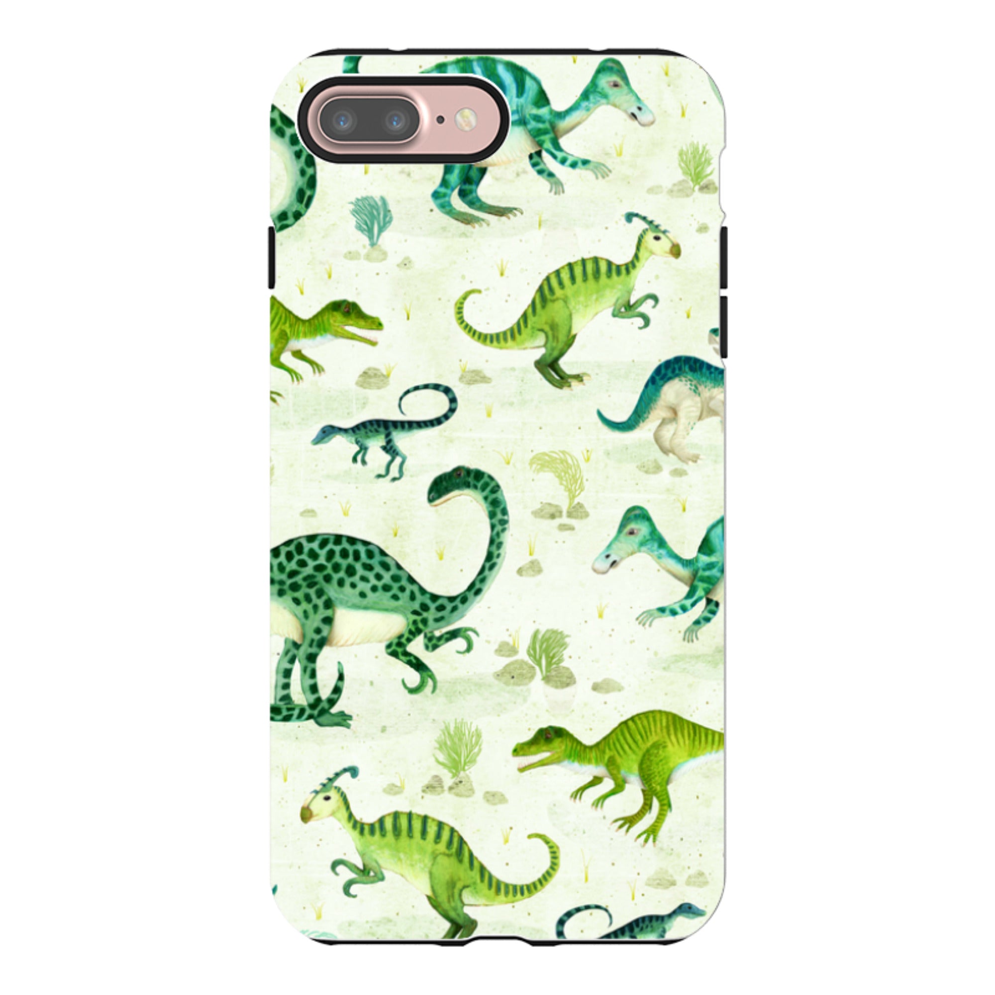 iPhone Tough Case - Dinoland By Katherine Quinn