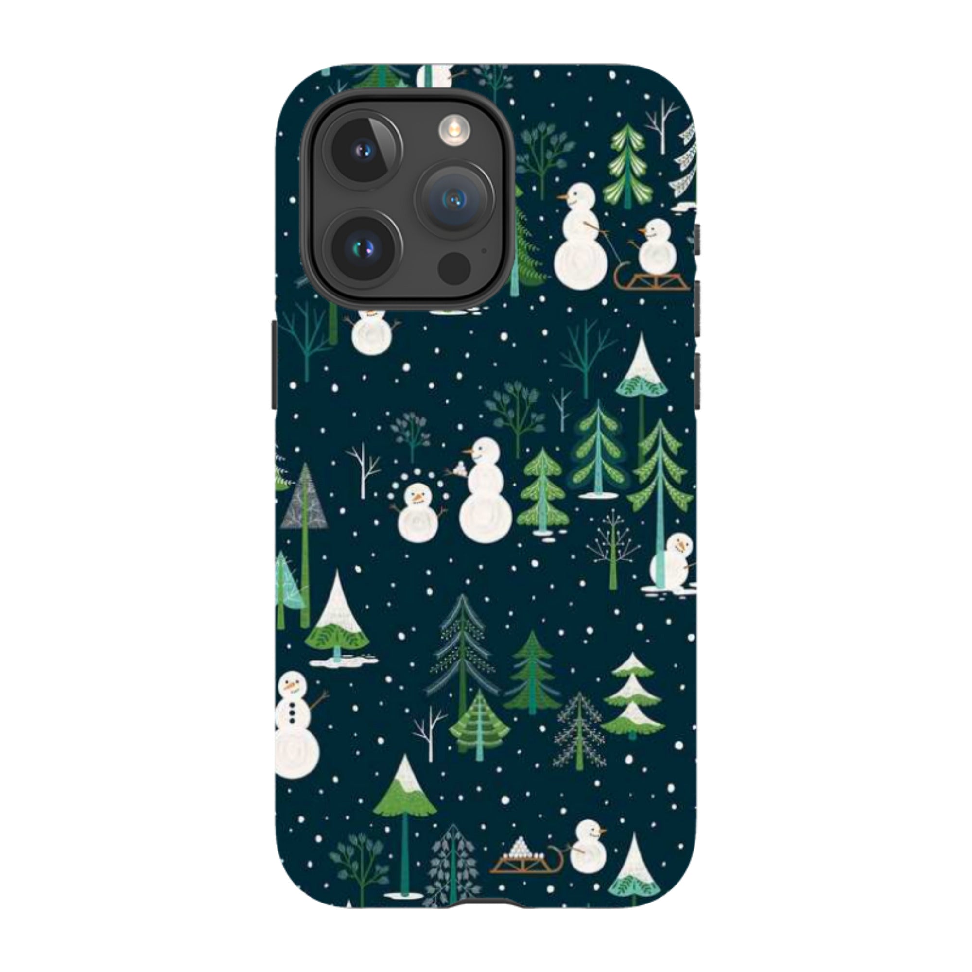 iPhone Tough Case - Snowman Playground By Jenny Zemanek