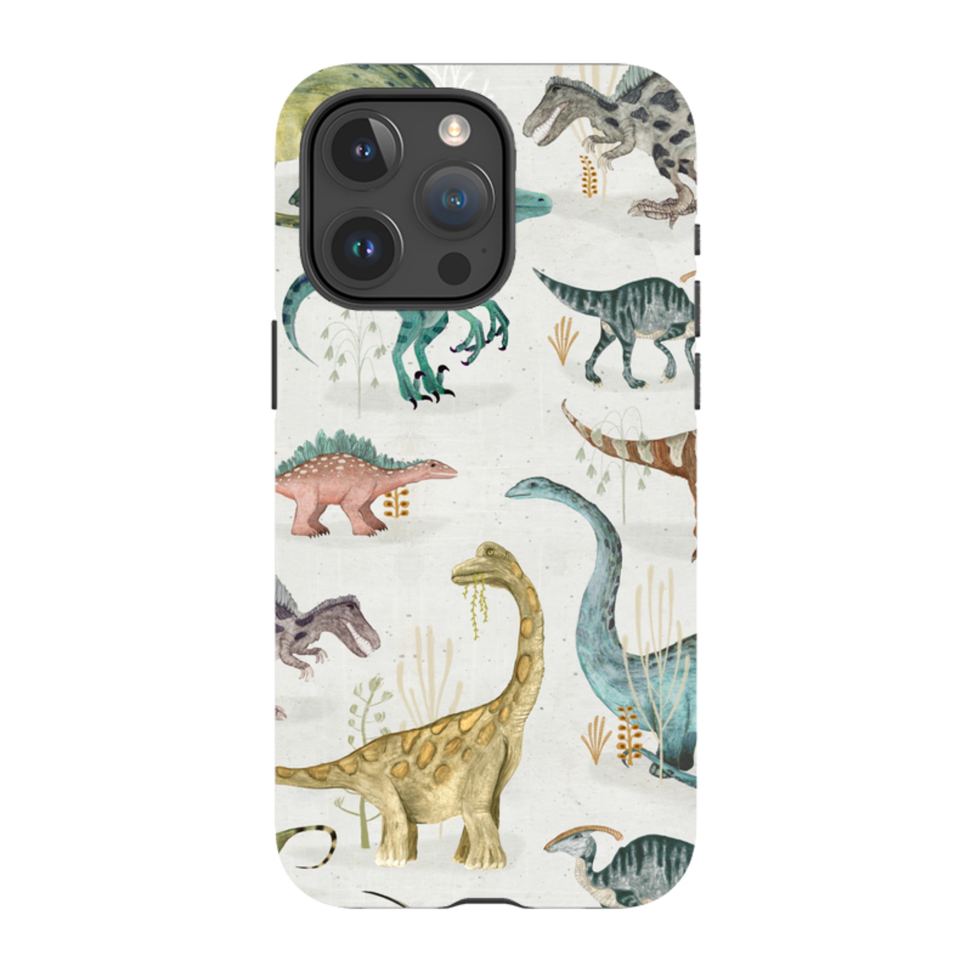 iPhone Tough Case - Dinosaur Pastel By Katherine Quinn