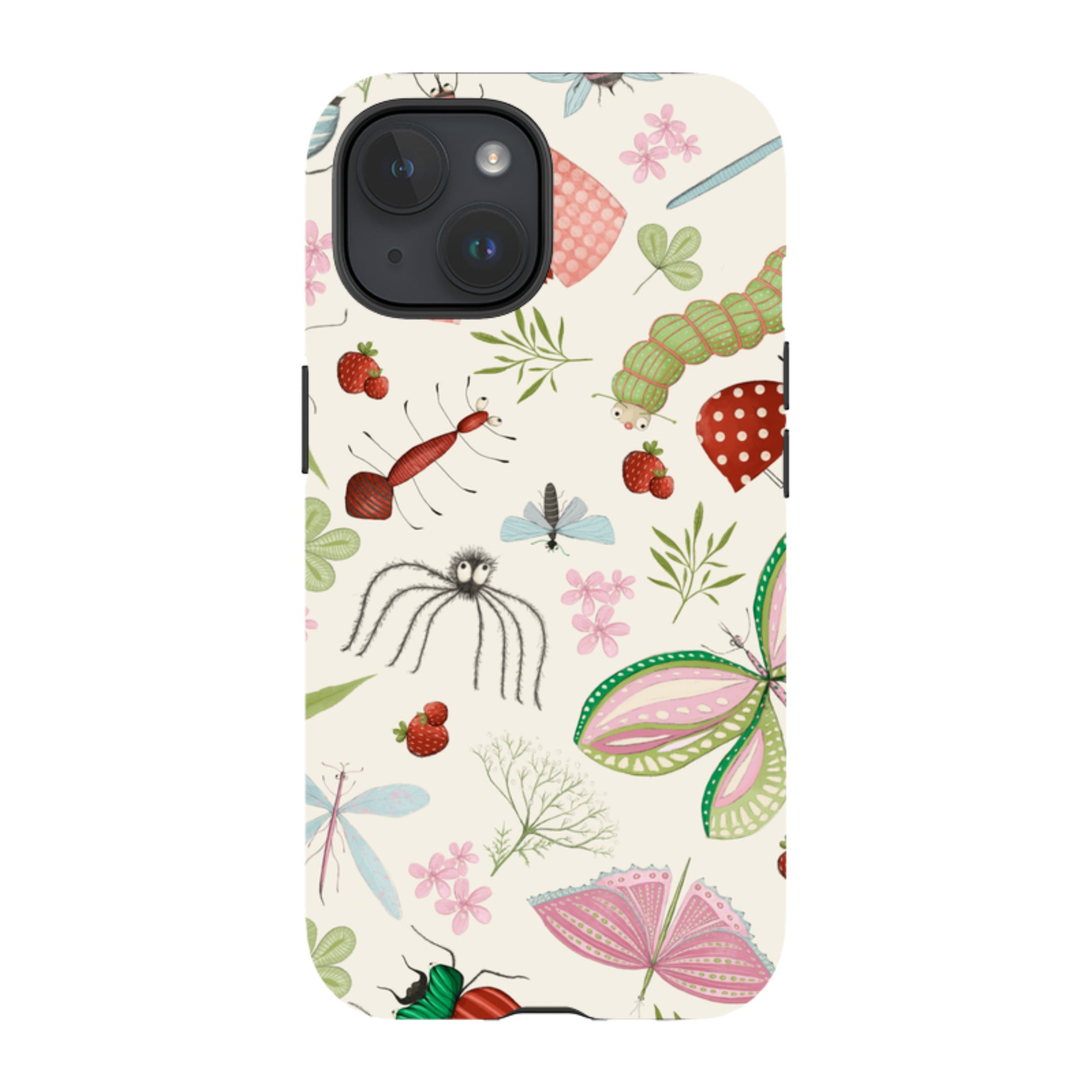 iPhone MagSafe Tough Case -  Insects Pattern By Maja Lindberg
