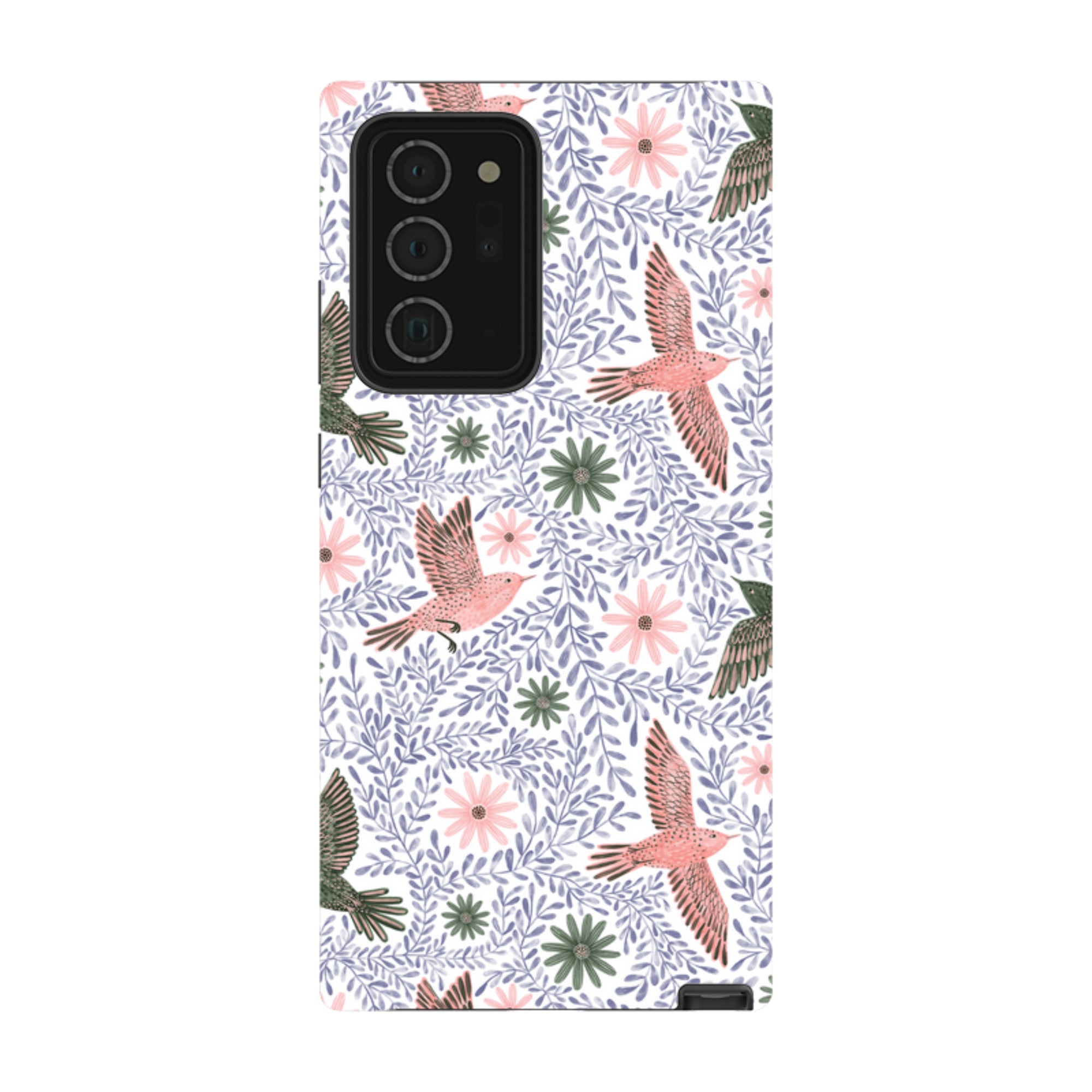 Samsung Tough Case - Bird Pattern Blue By Lee Foster Wilson