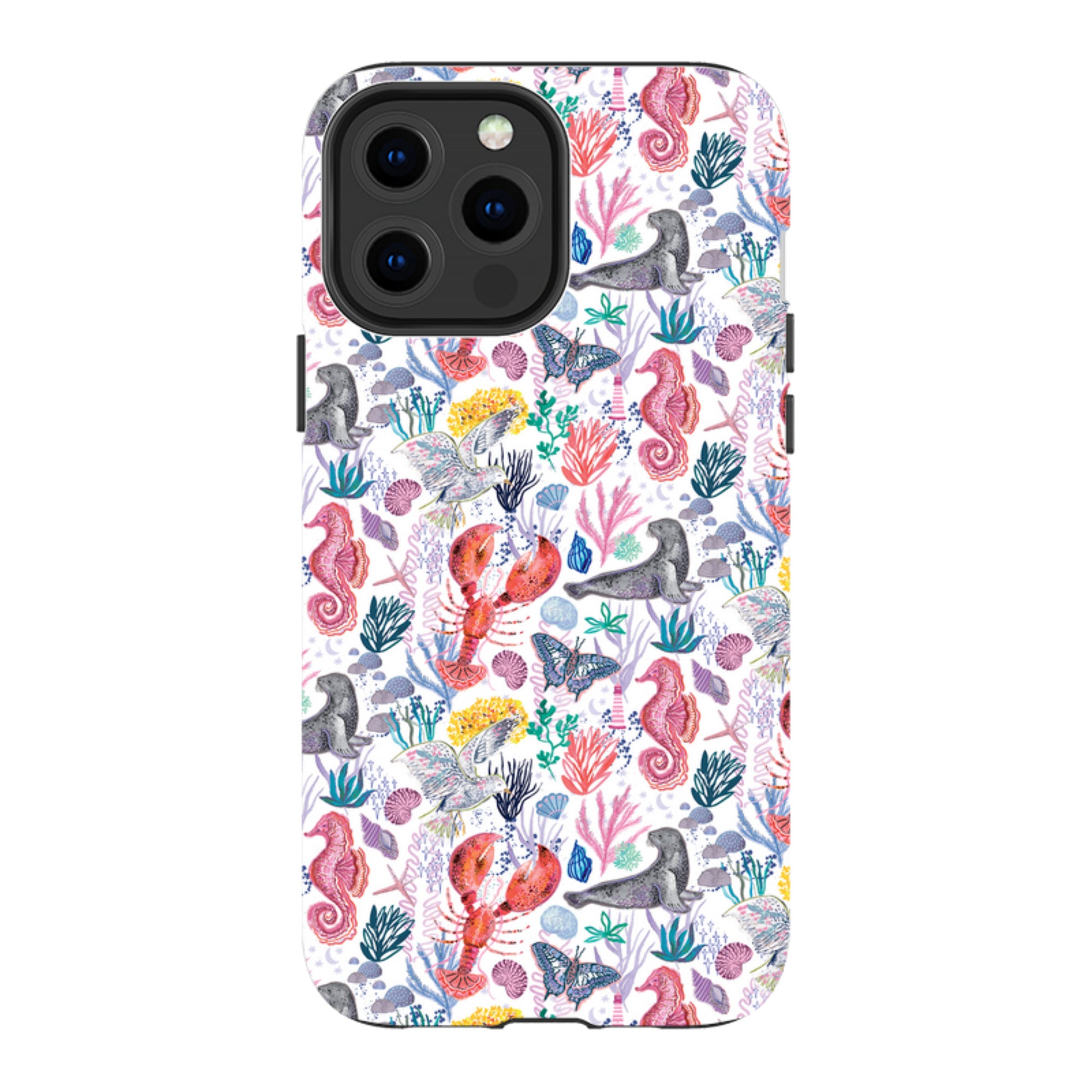 iPhone MagSafe Tough Case - Coastline Pattern B By Emma Frances Grant