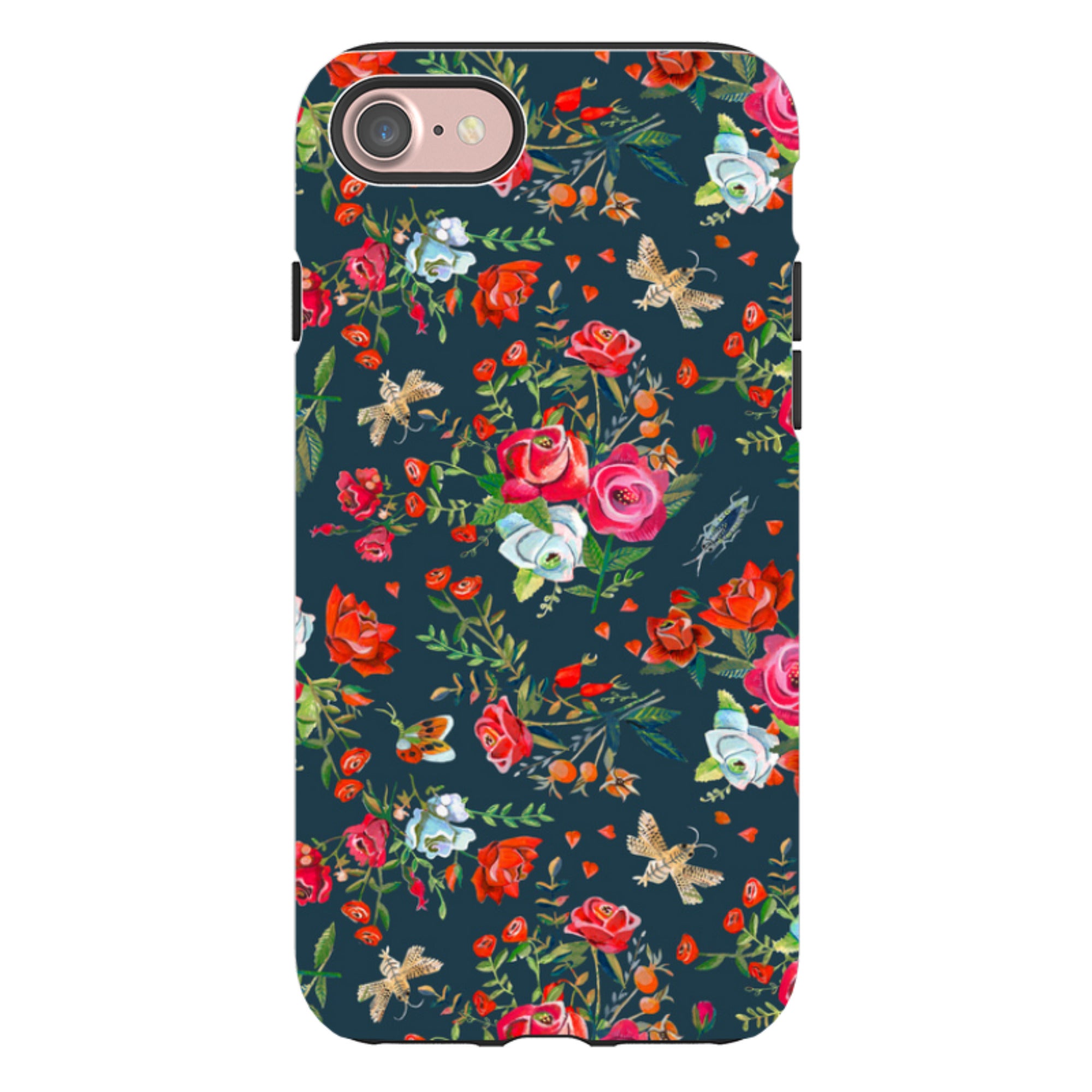 iPhone Tough Case - Blue Roses By Caroline Bonne Muller