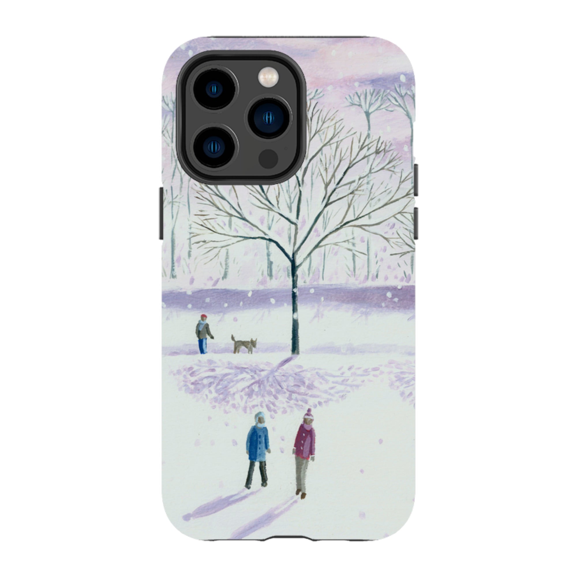 iPhone Tough Case - Xmas Park By Mary Stubberfield