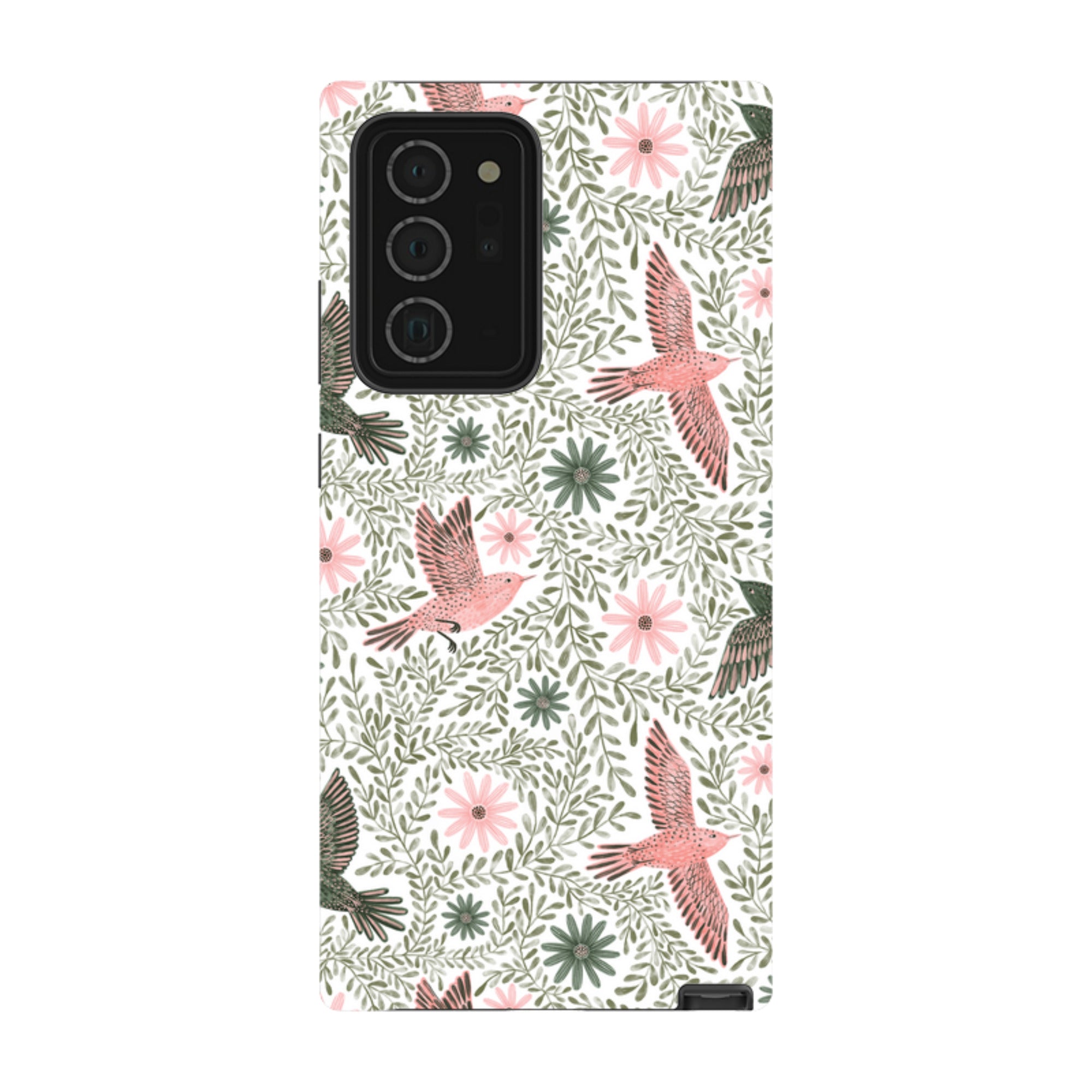 Samsung Tough Case - Bird Pattern Green By Lee Foster Wilson