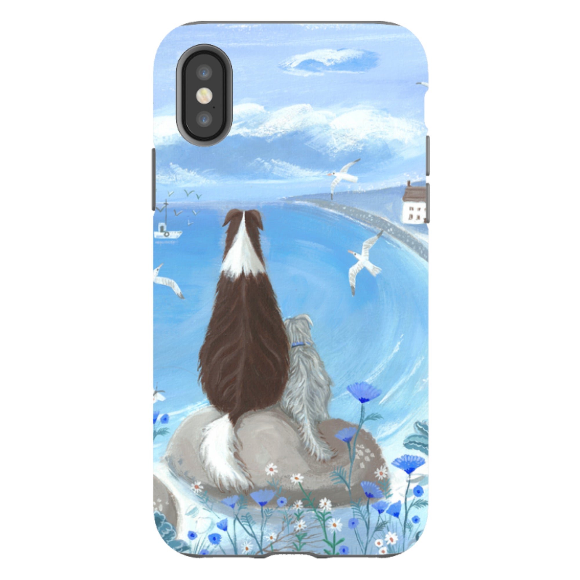 iPhone Tough Case - Beach Dog By Mary Stubberfield