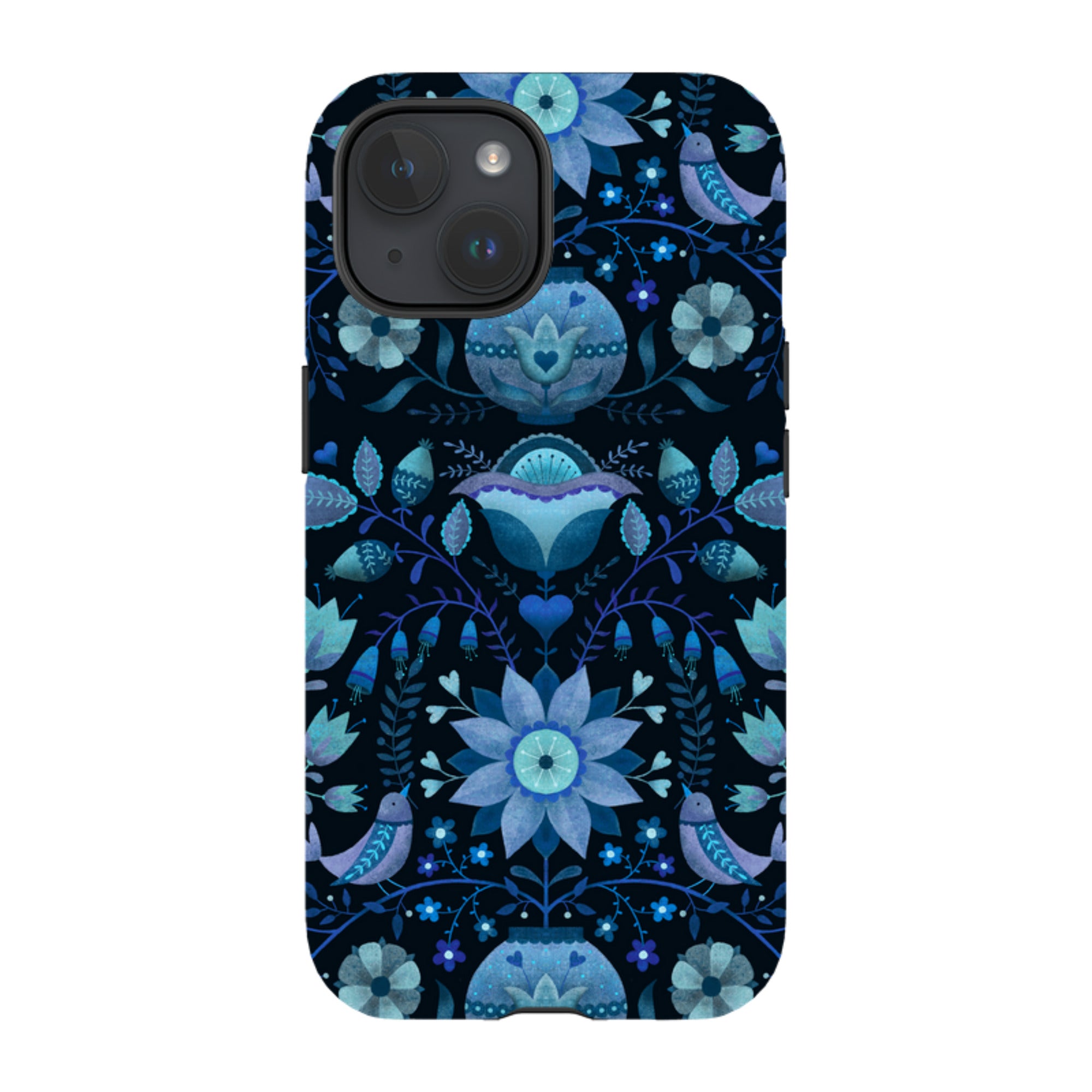 iPhone Tough Case - Blue Folk By Suzy Taylor