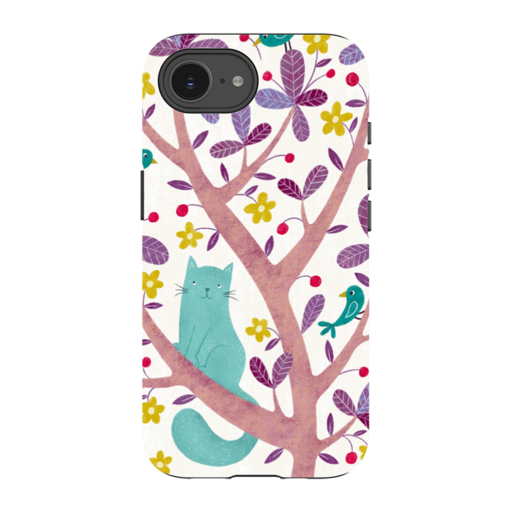 iPhone Tough Case - Cat And Bird By Suzy Taylor