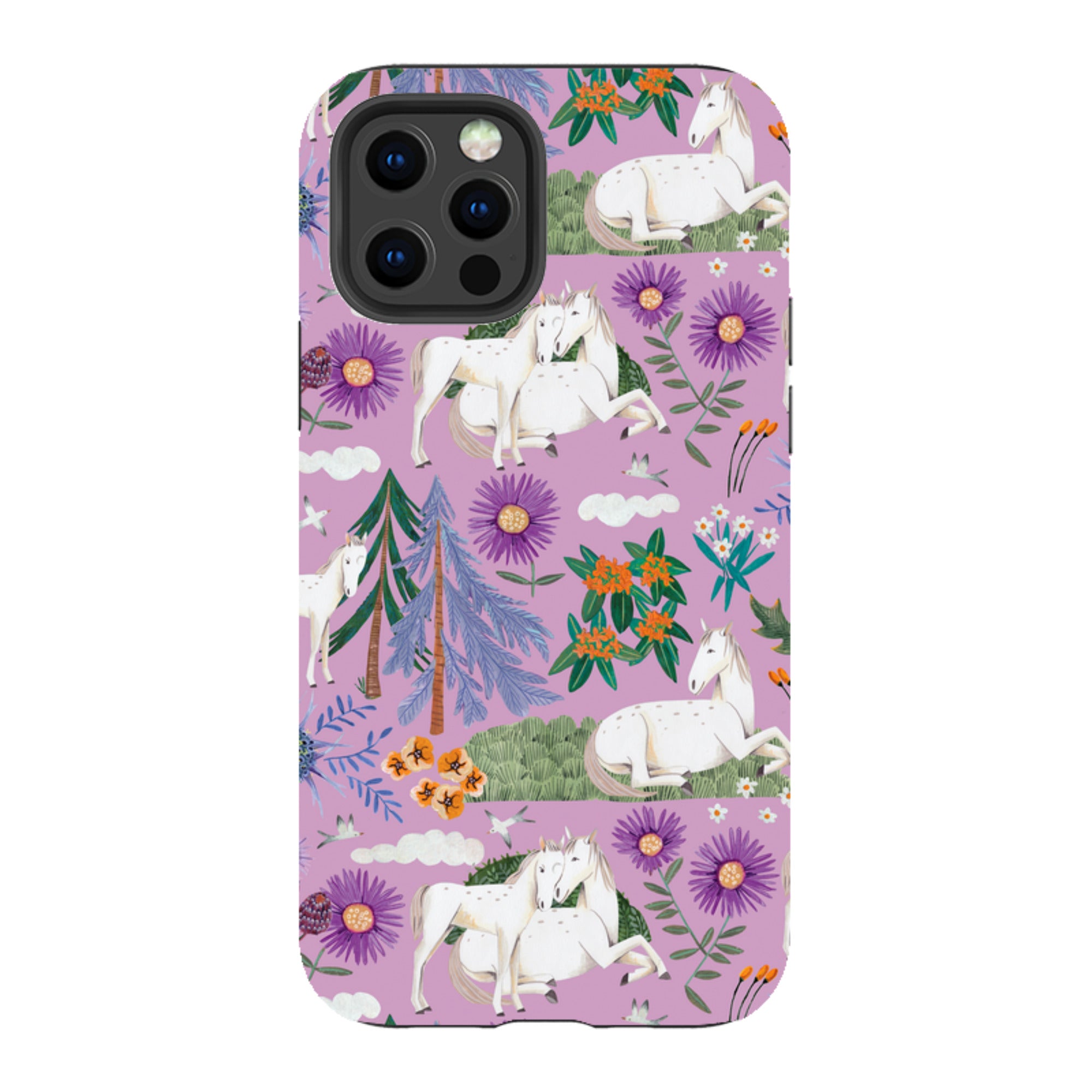 iPhone Tough Case - Horse Pattern By Caroline Bonne Muller