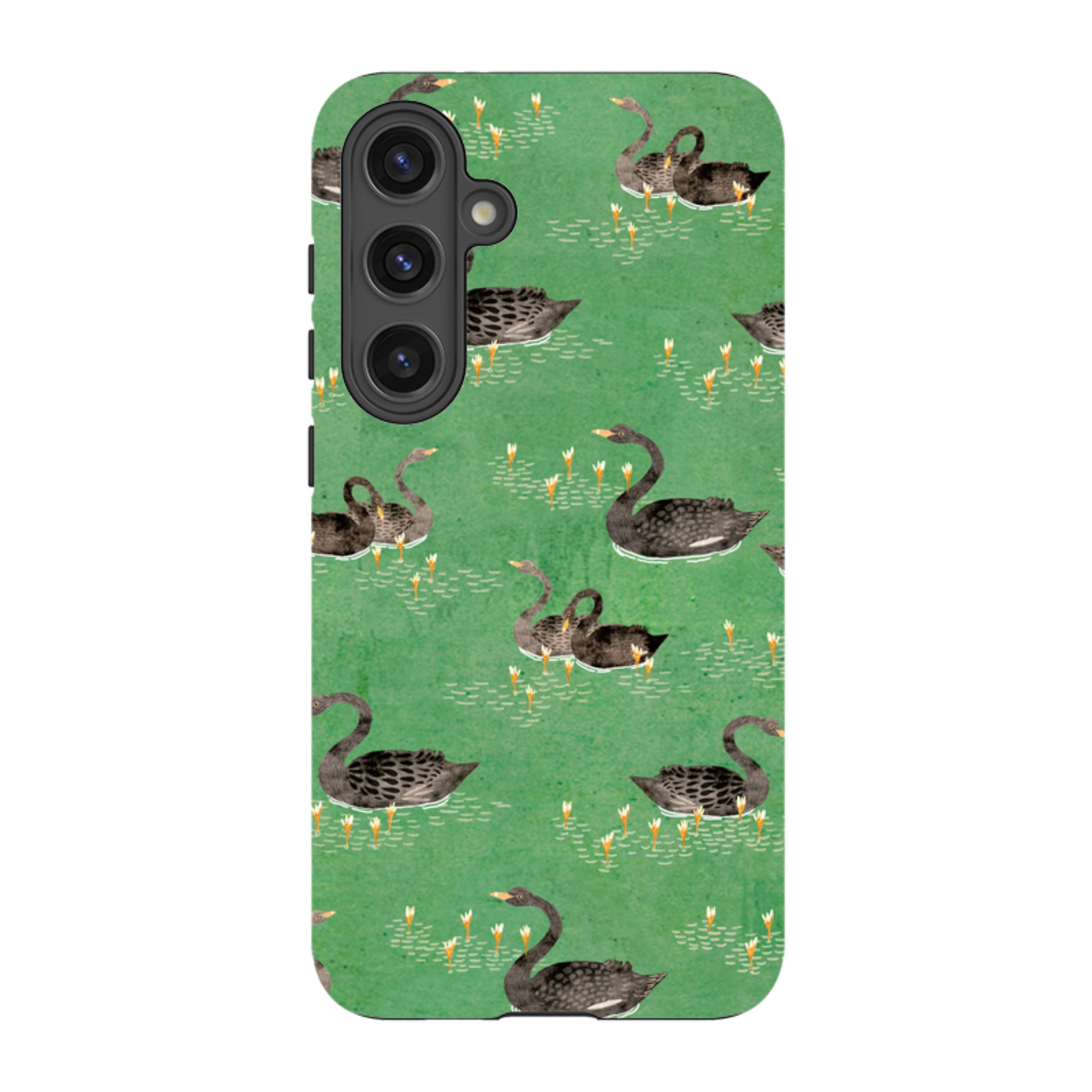 Samsung Tough Case - Swans Green By Katherine Quinn