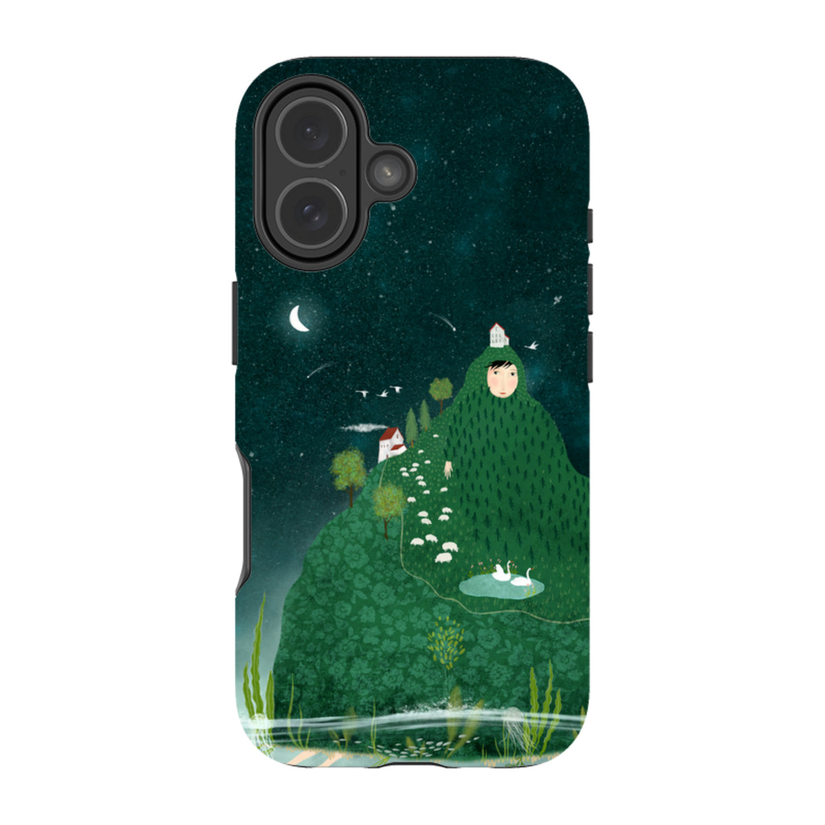 iPhone Tough Case - Hill lady By Katherine Quinn