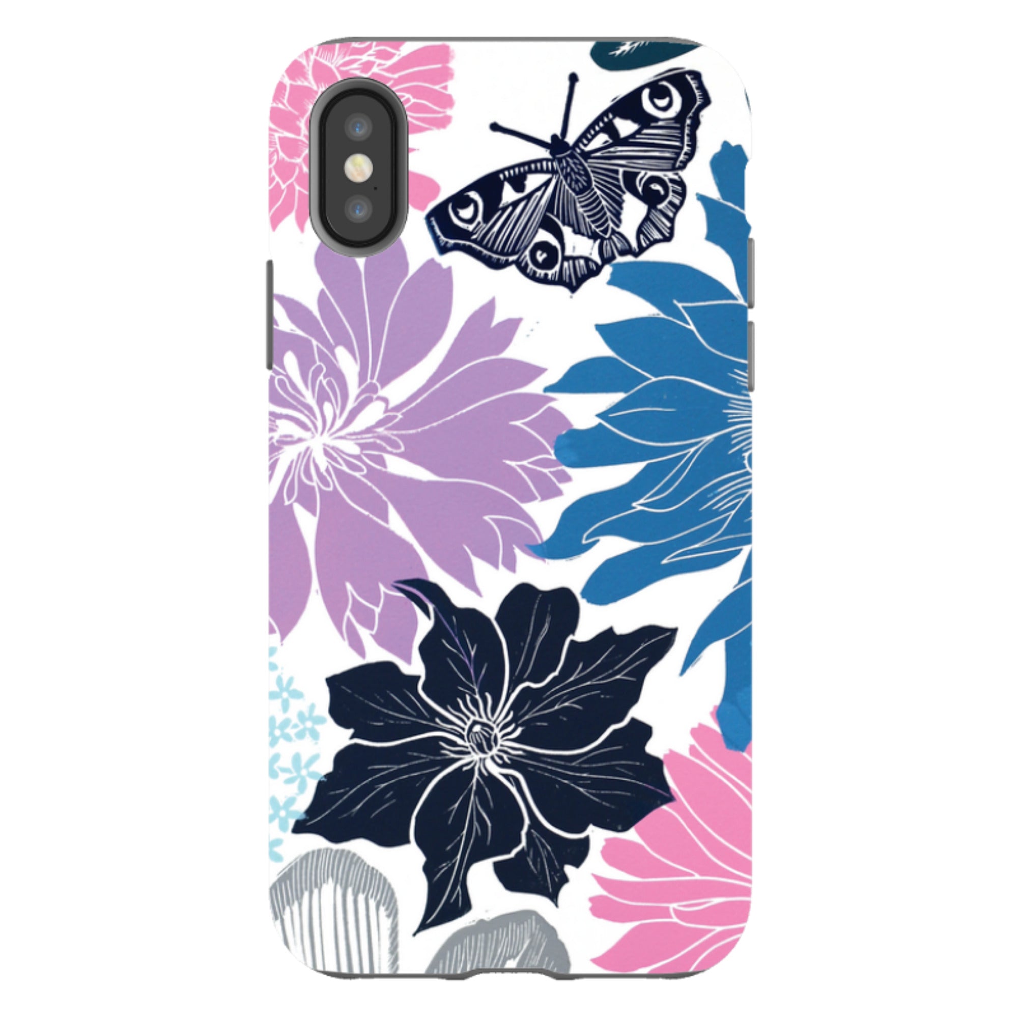 iPhone Tough Case - Cottage Garden Butterfly By Kate Heiss