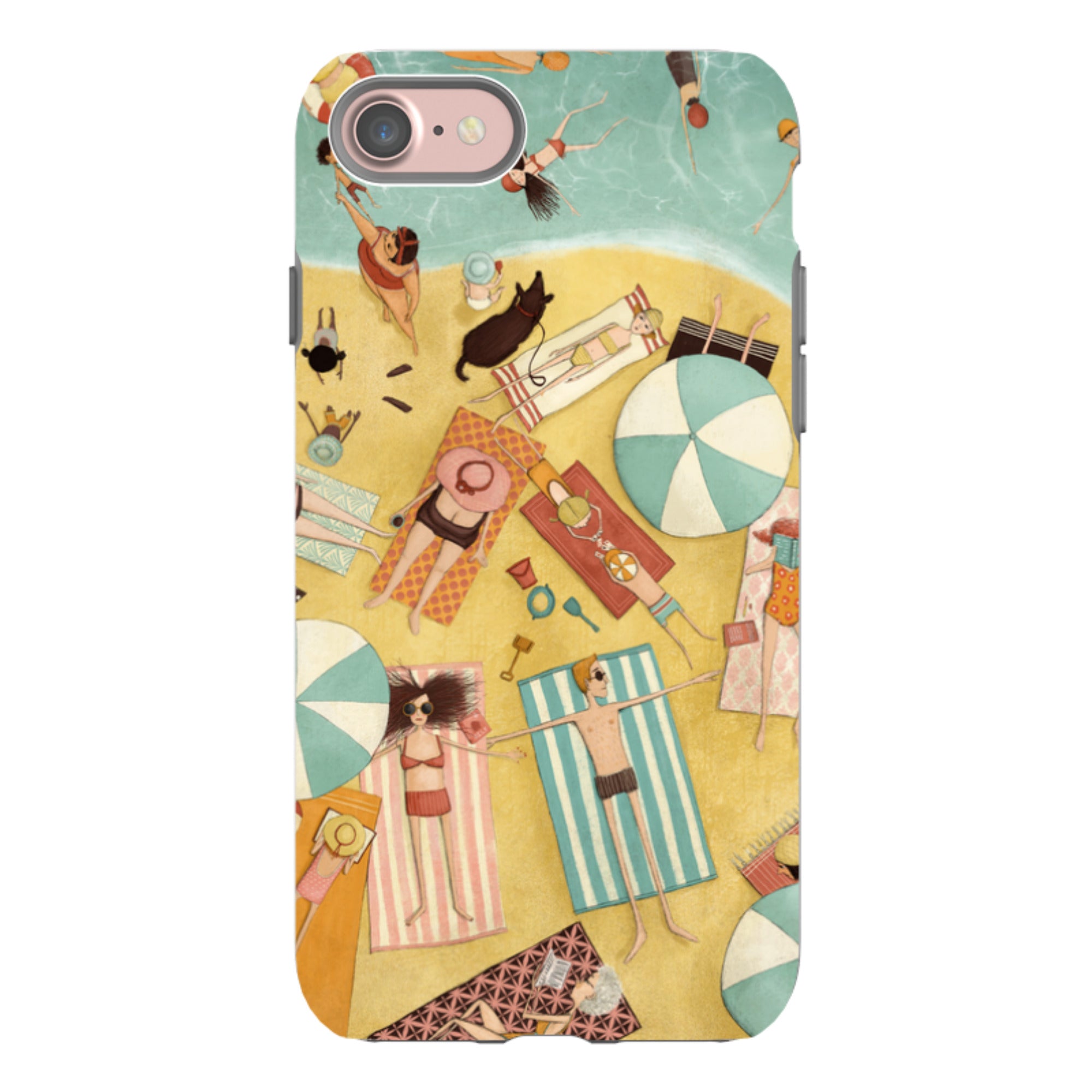 iPhone Tough Case - Beach Day By Maja Lindberg