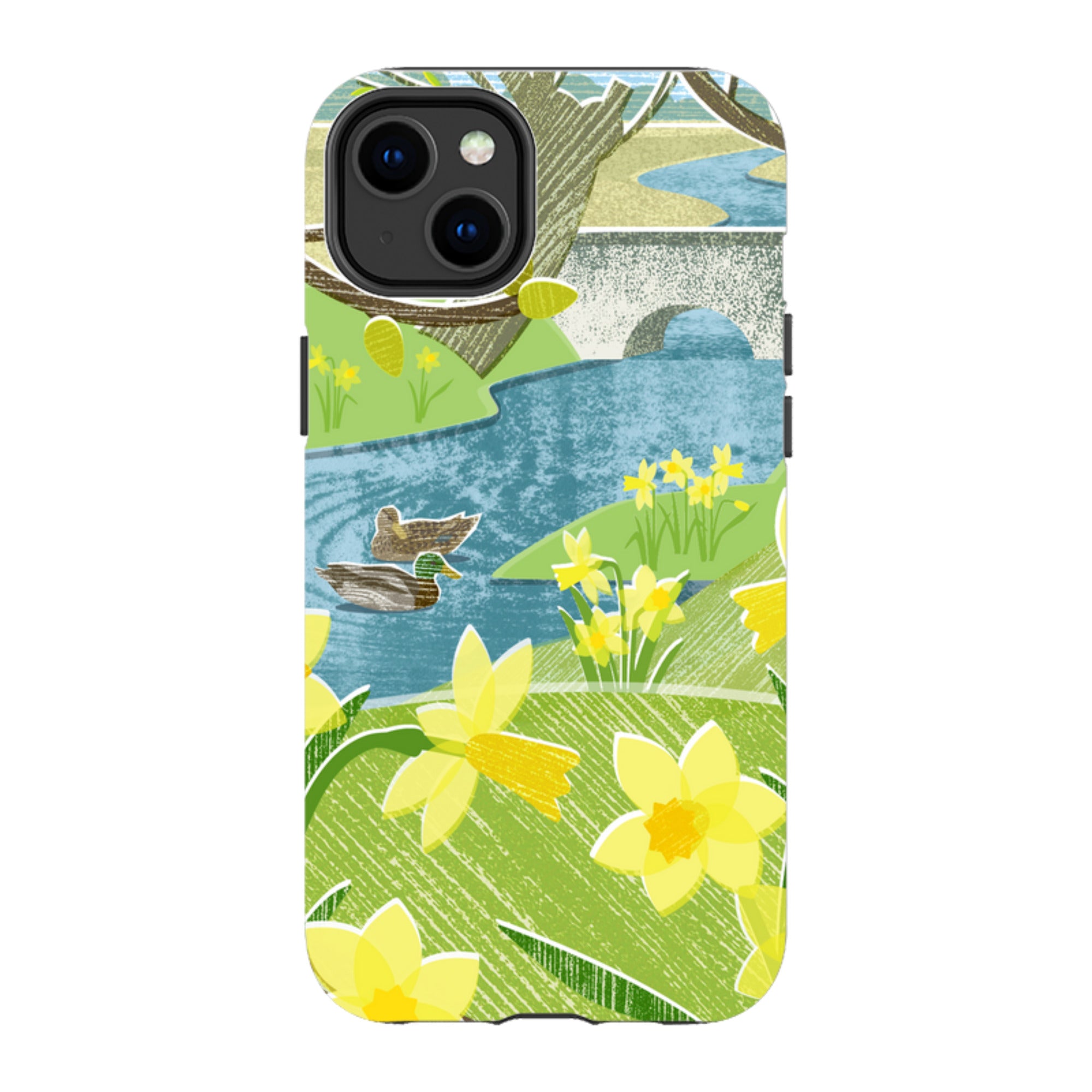 iPhone Tough Case - Daffs And Ducks By Liane Payne