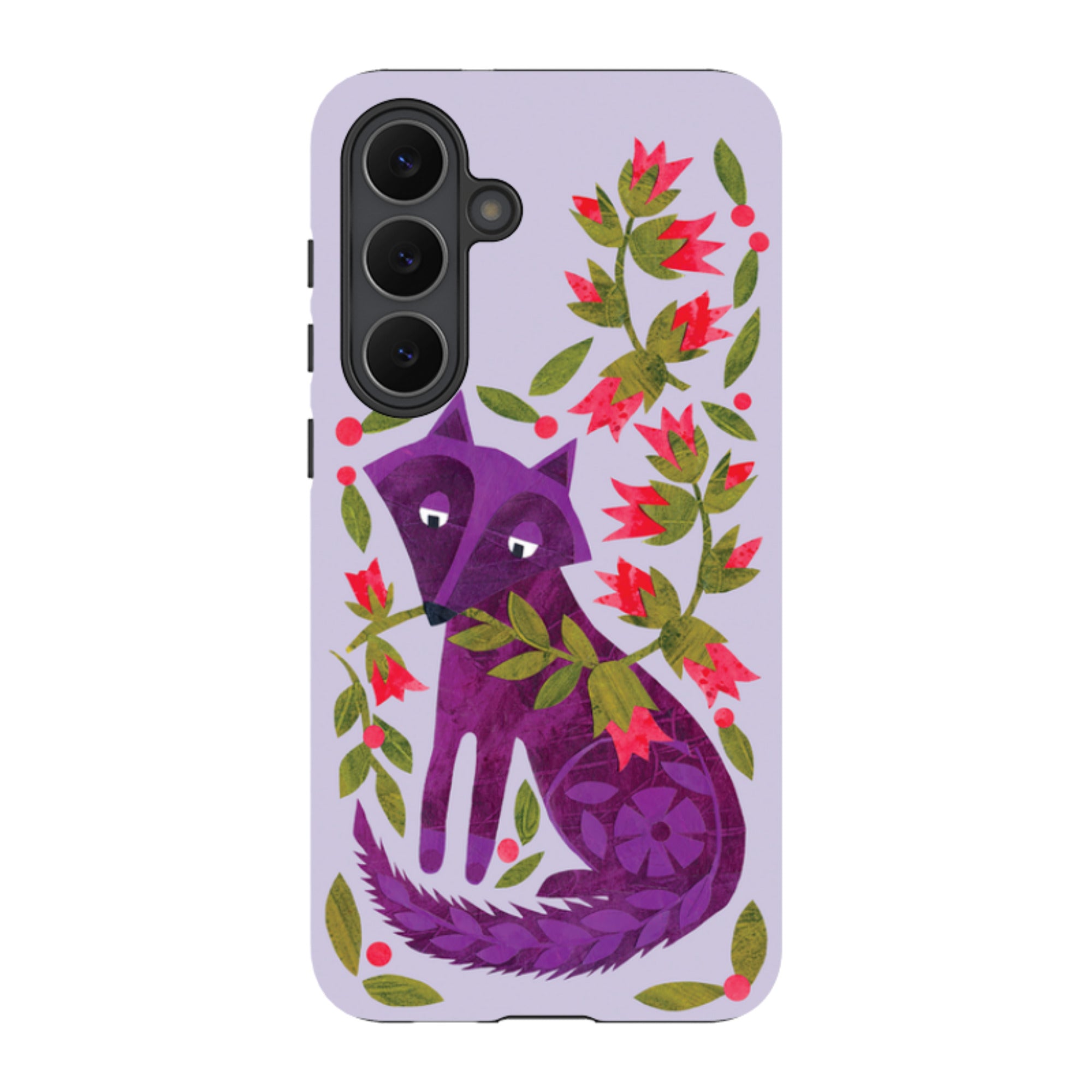 Samsung Tough Case - Purple Foxie By Tracey English