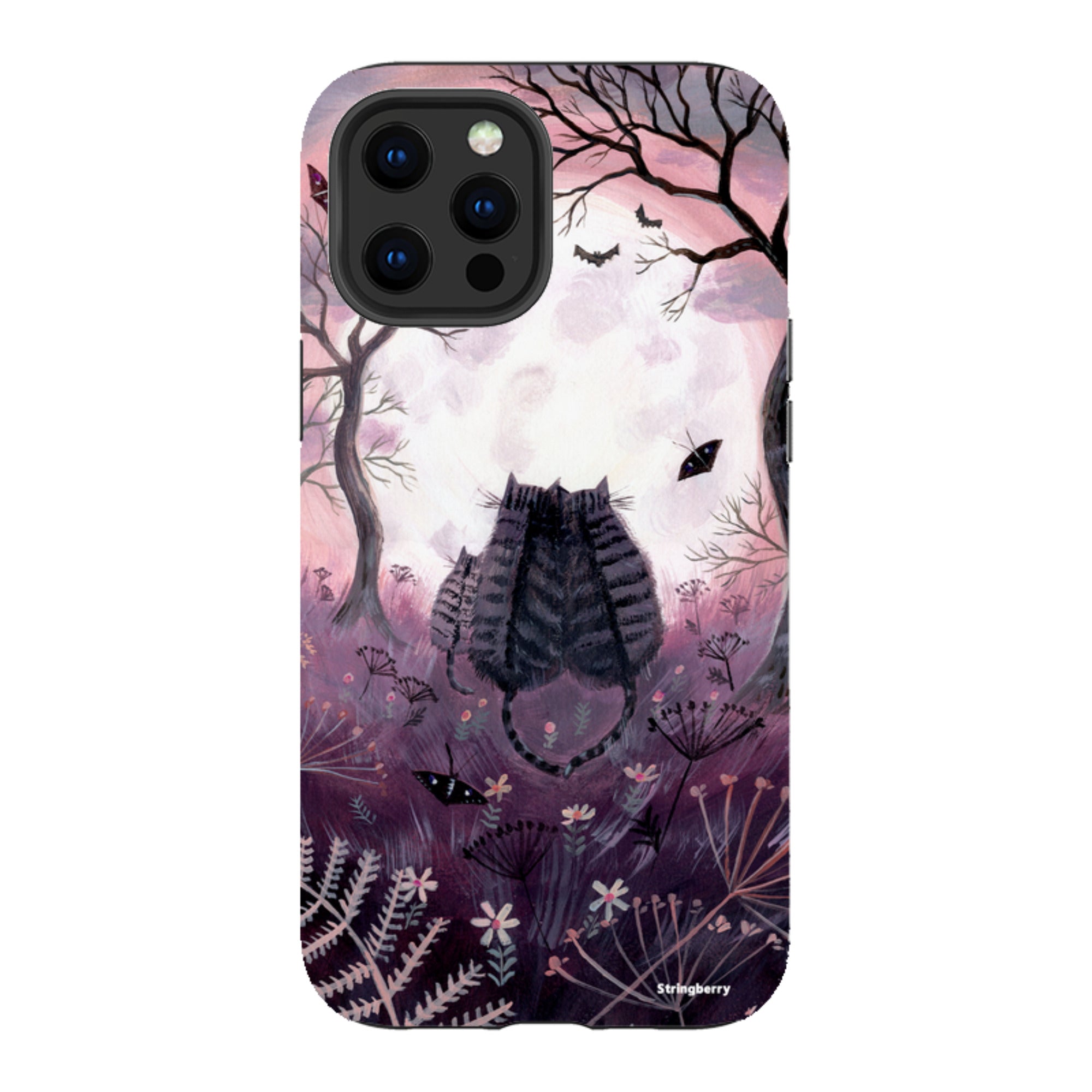 iPhone Tough Case - Spooky Cats By Mary Stubberfield