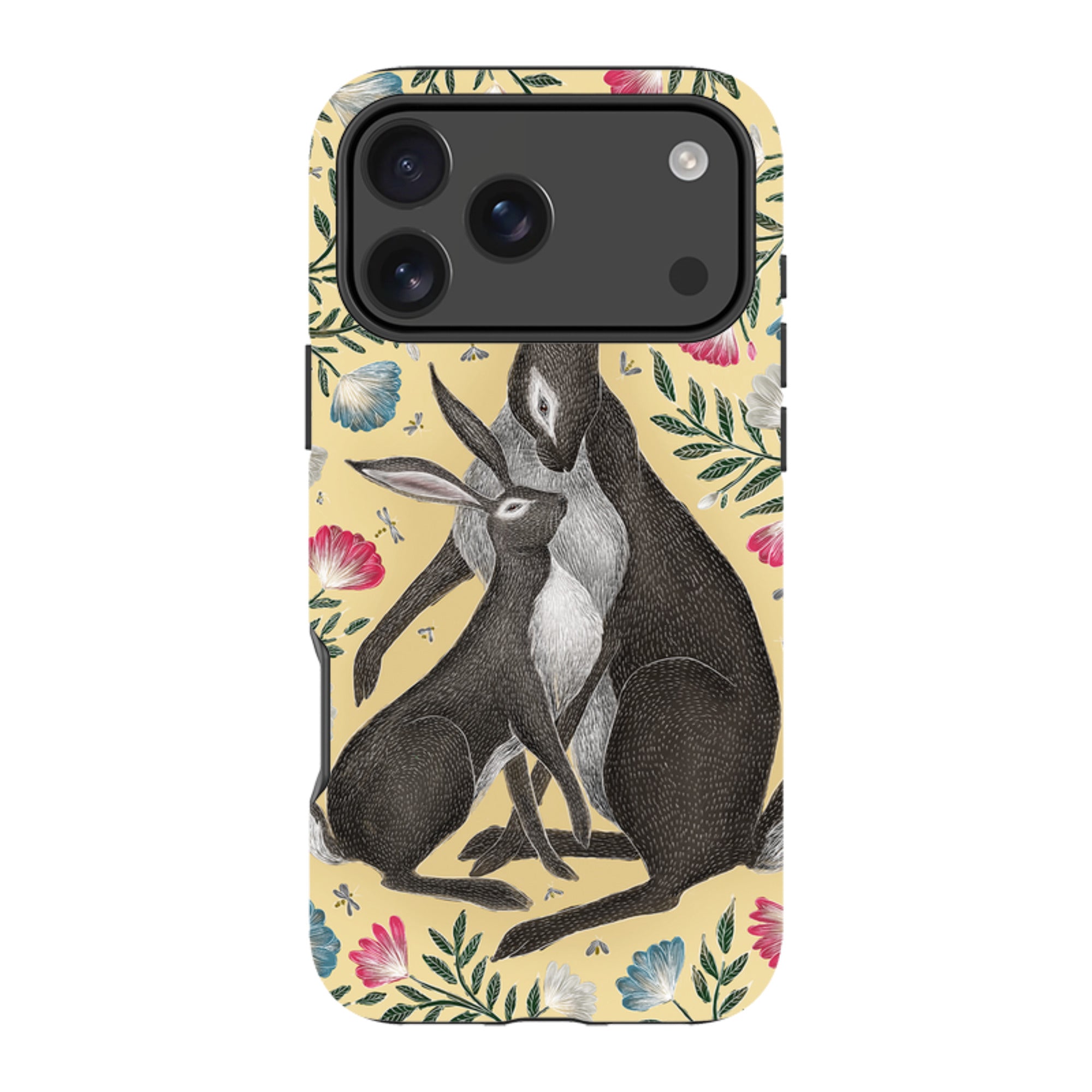iPhone Tough Case - Mother And Baby Hare By Catherine Rowe