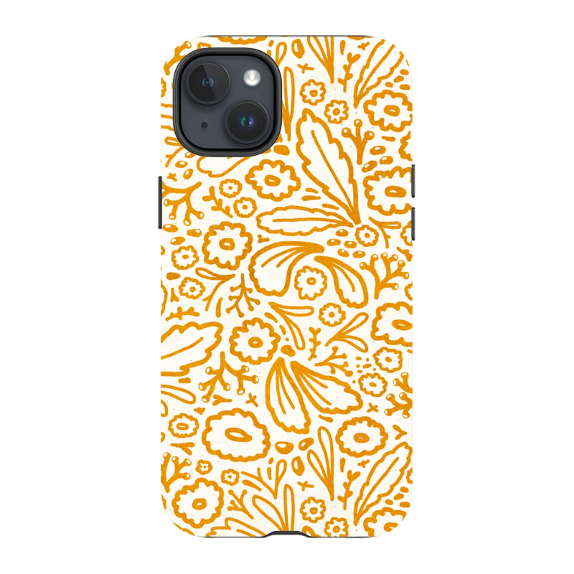 iPhone Tough Case - Wind Fall Mustard By Katherine Quinn