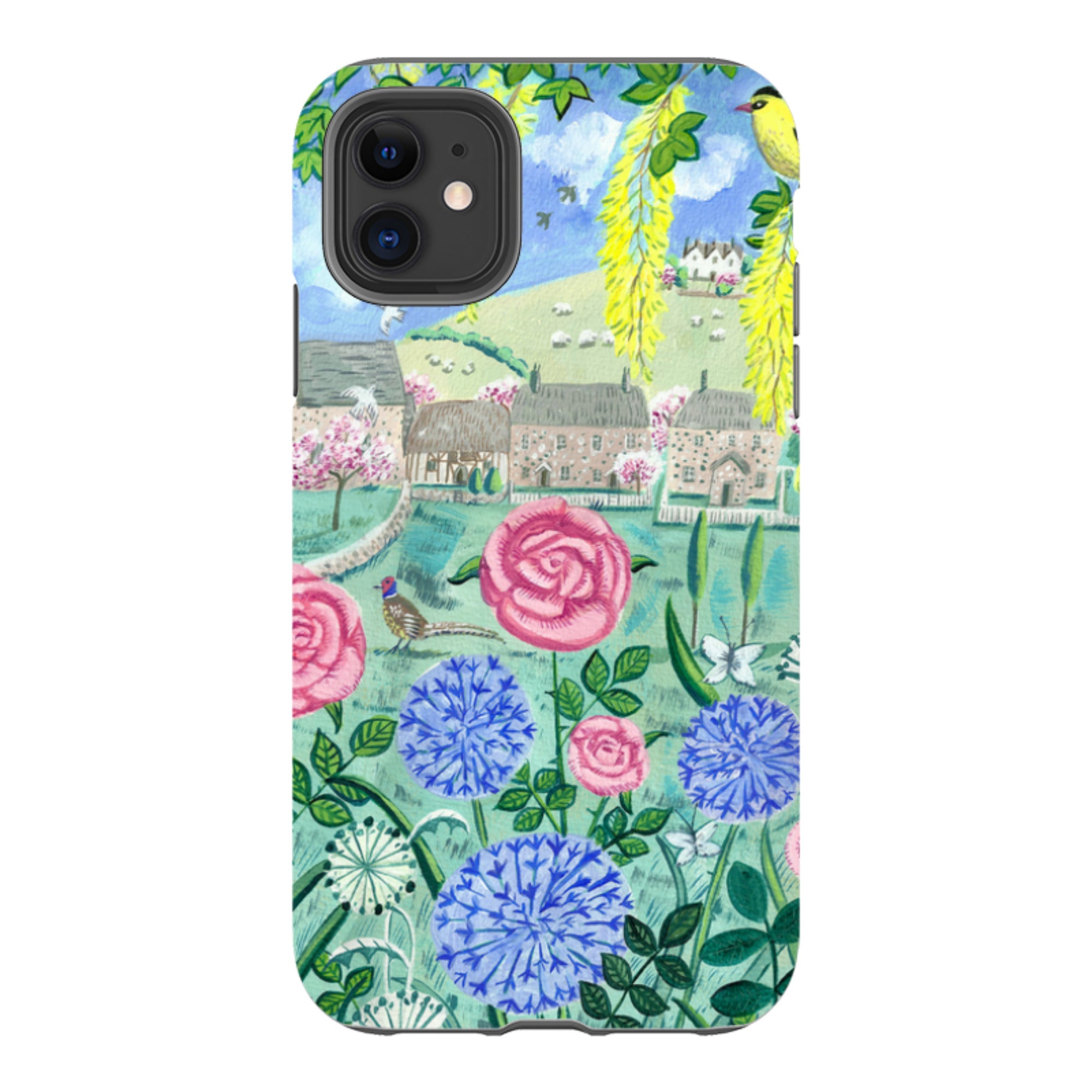 iPhone Tough Case - Village Floral By Mary Stubberfield