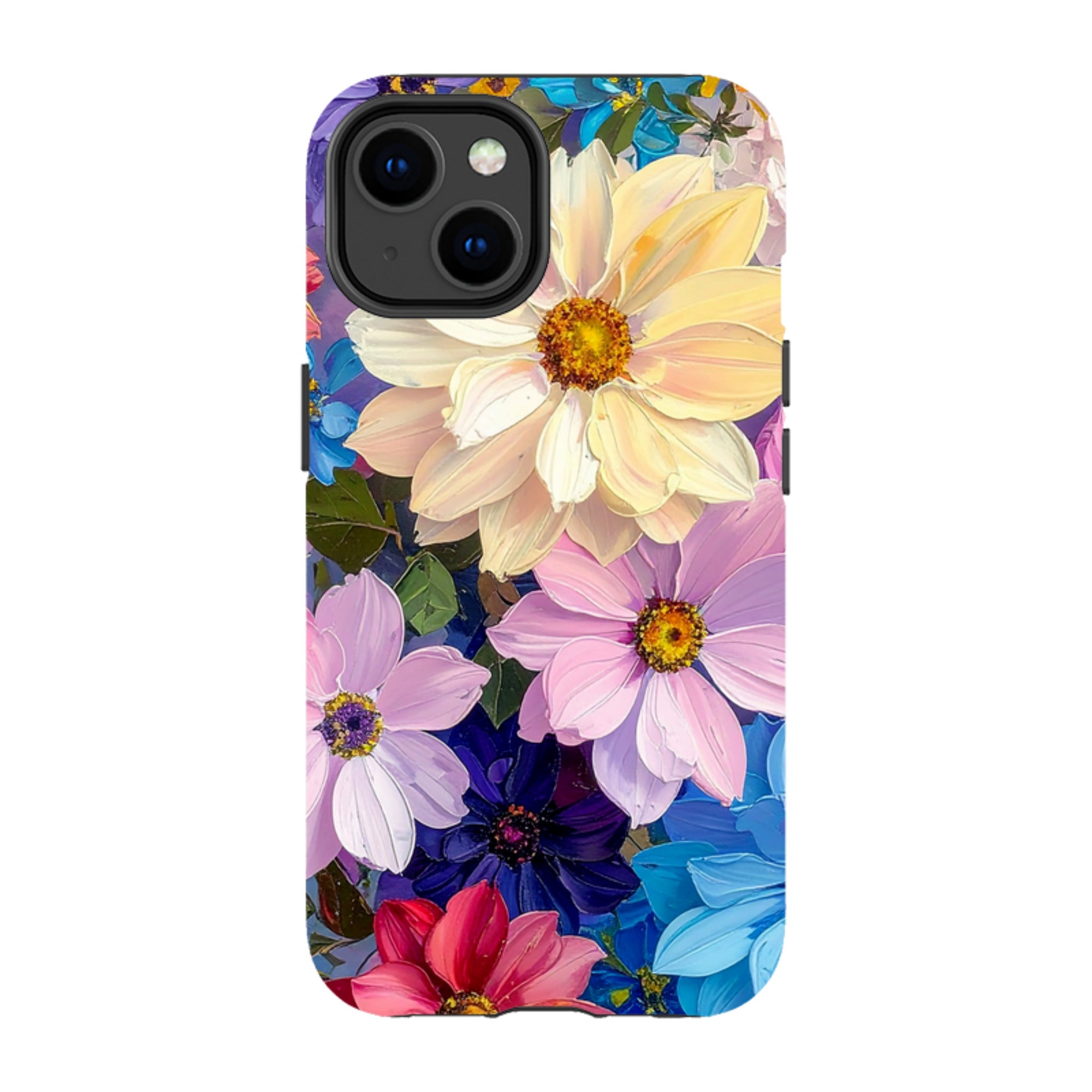 iPhone MagSafe Tough Case - Summer Floral Blue Garden