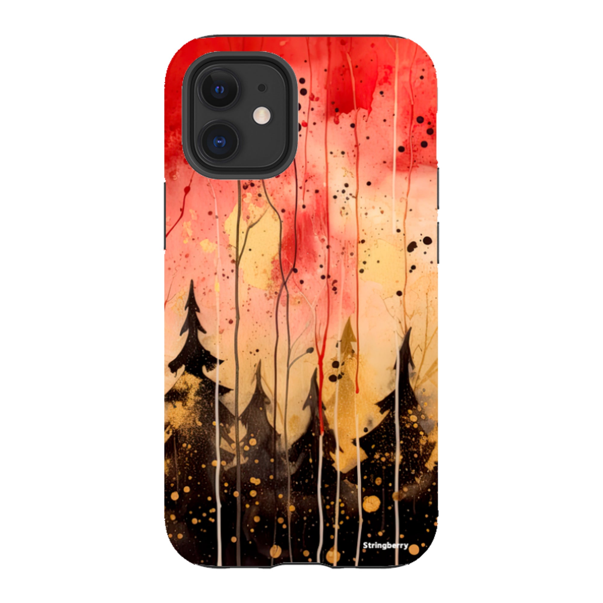 iPhone Tough Case - Watercolour Winter Forest