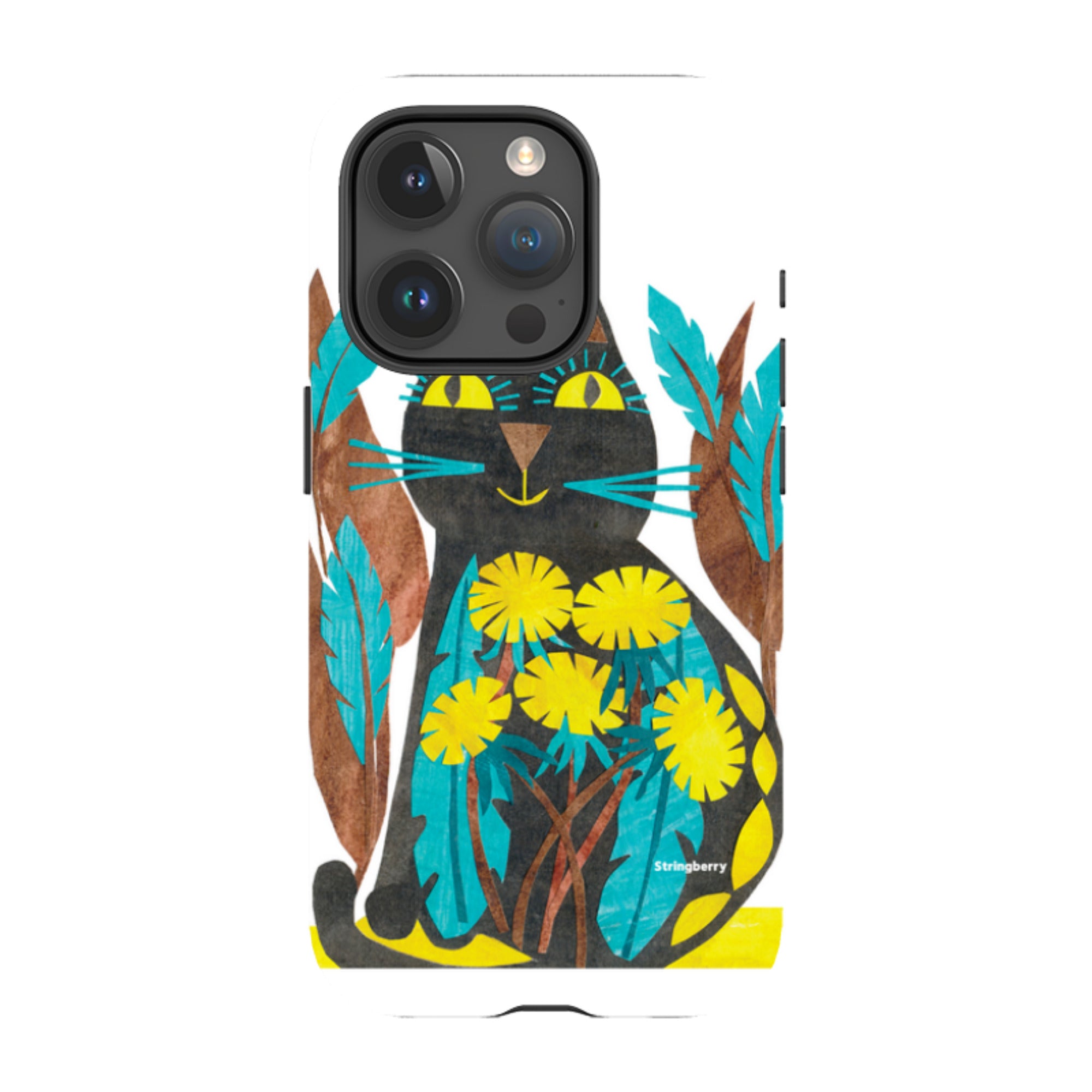 iPhone Tough Case - Folk Cat By Tracey English