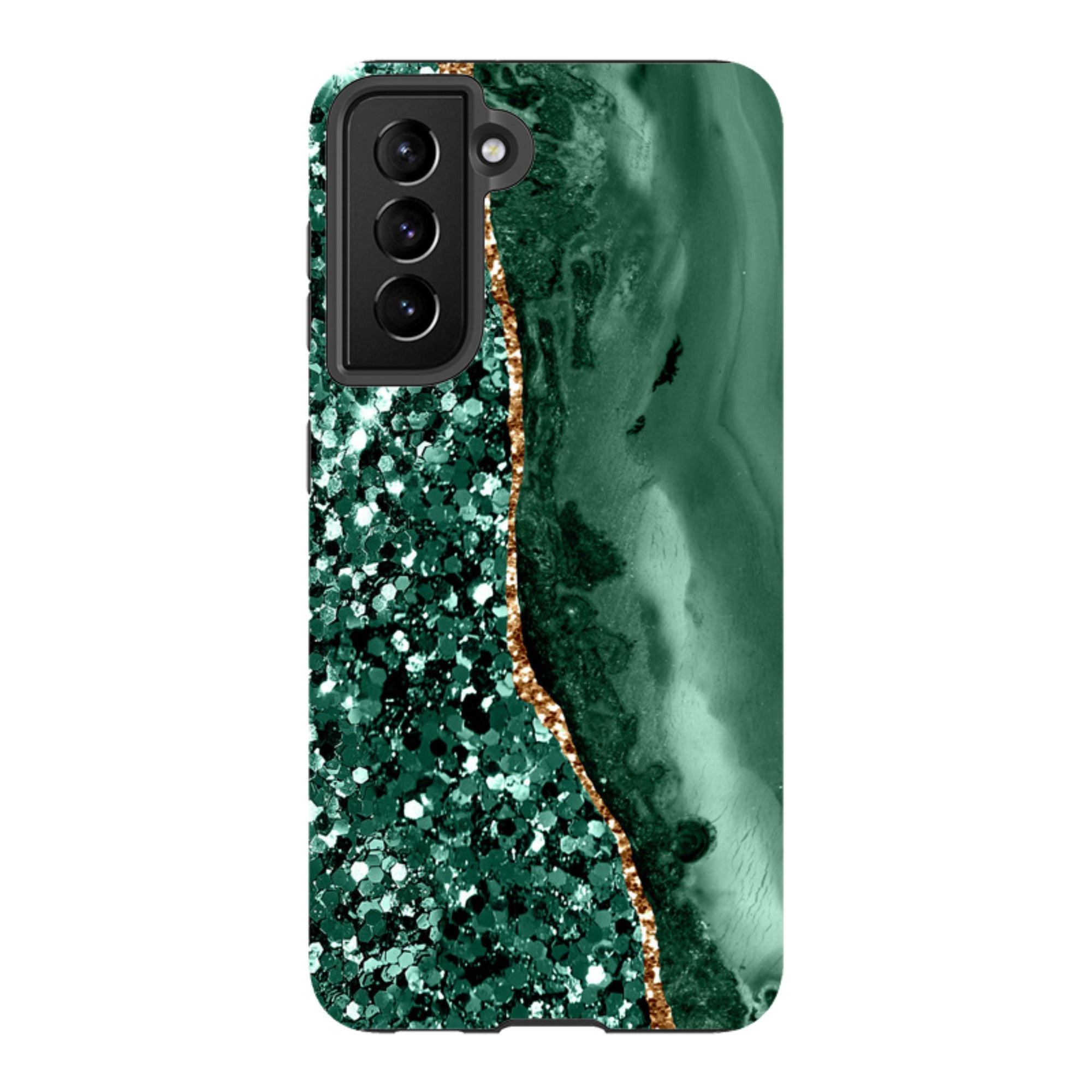 Samsung Tough Case - Green Shade (case does not glitter)