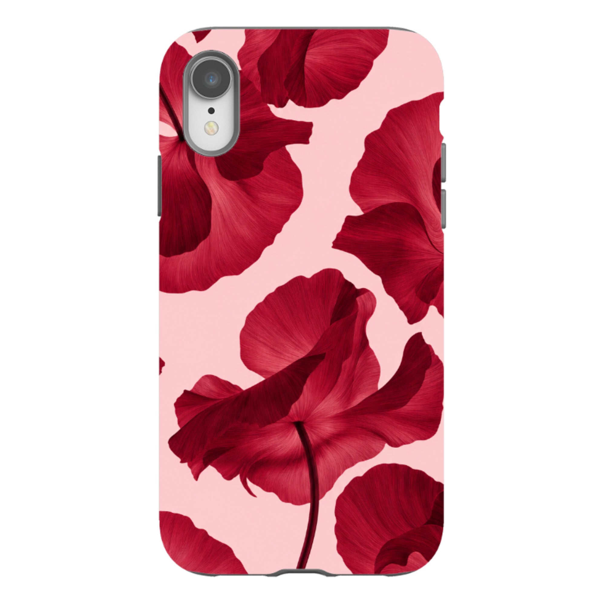 iPhone Tough Case - Burgundy Poppy