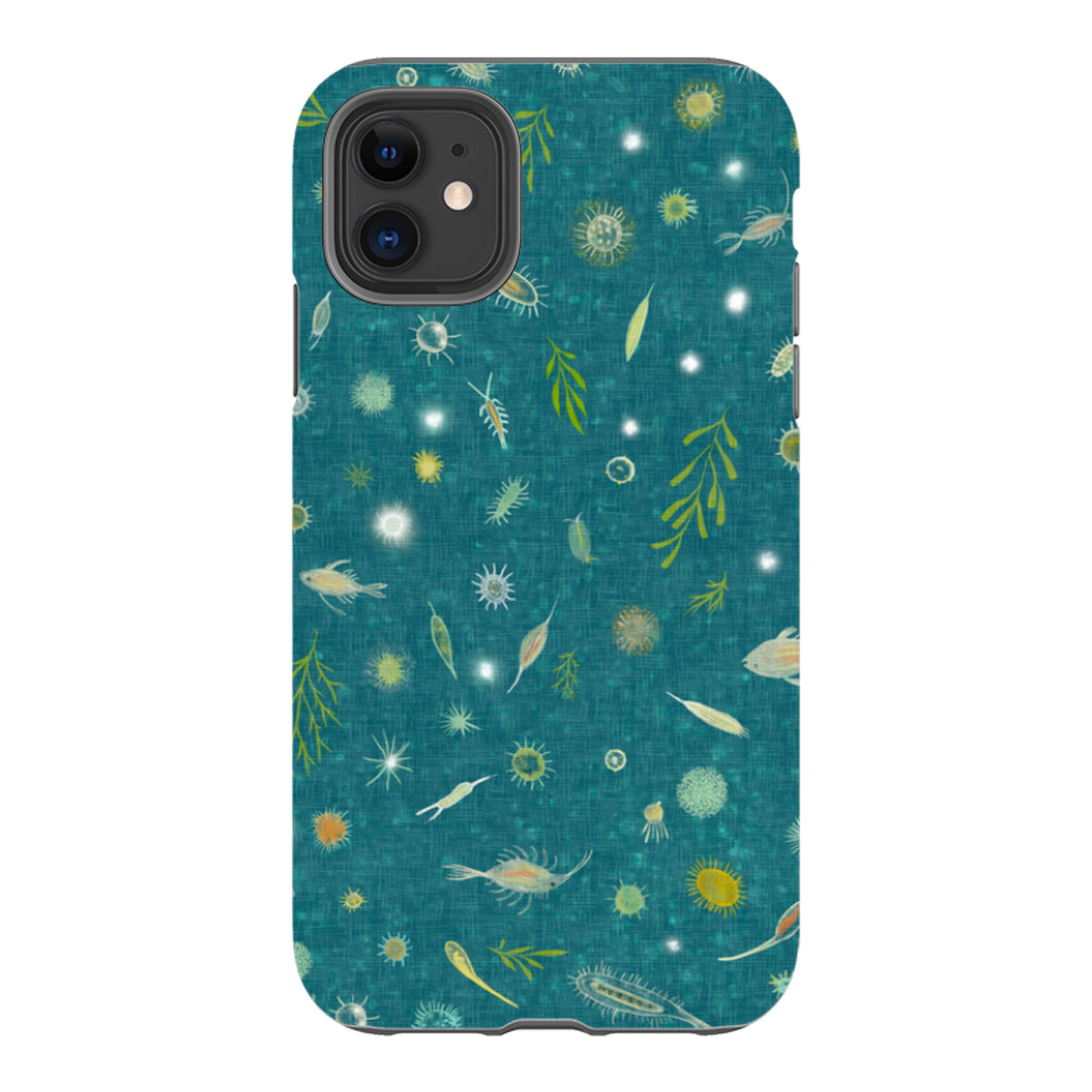 iPhone Tough Case - Plankton Light - Steel Blue By Katherine Quinn