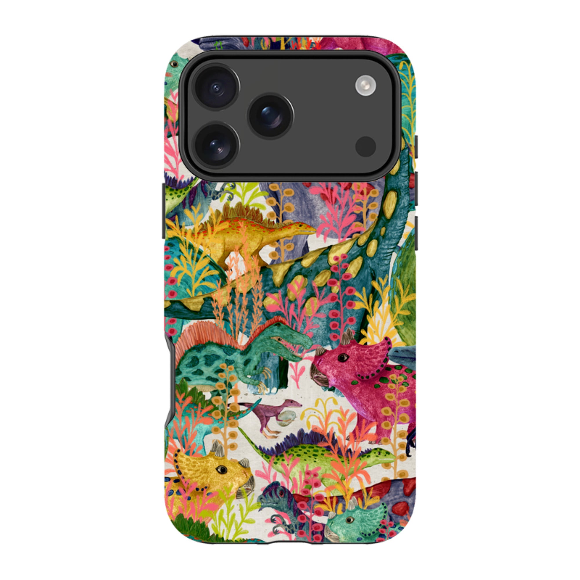 iPhone Tough Case - Dinosaur Jamboree By Katherine Quinn
