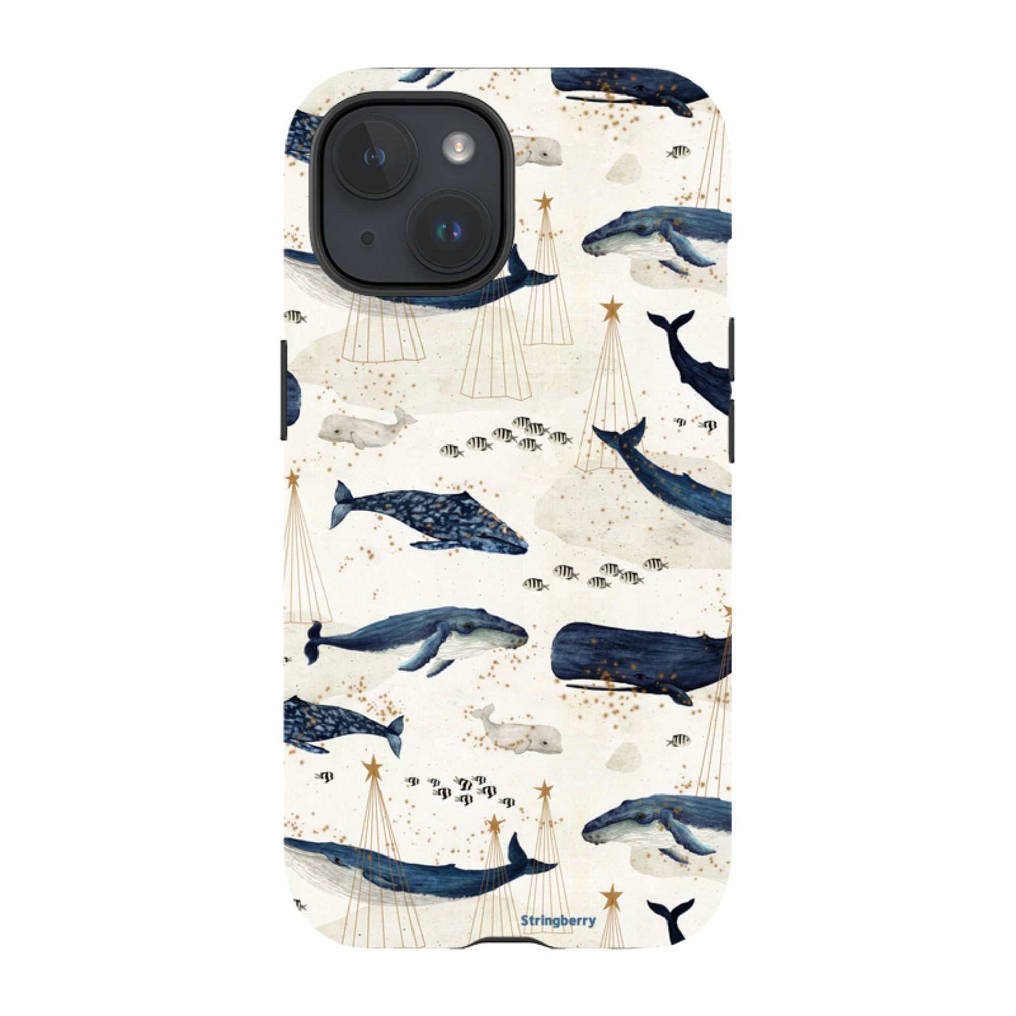 iPhone Tough Case - Christmas Whale III By Katherine Quinn