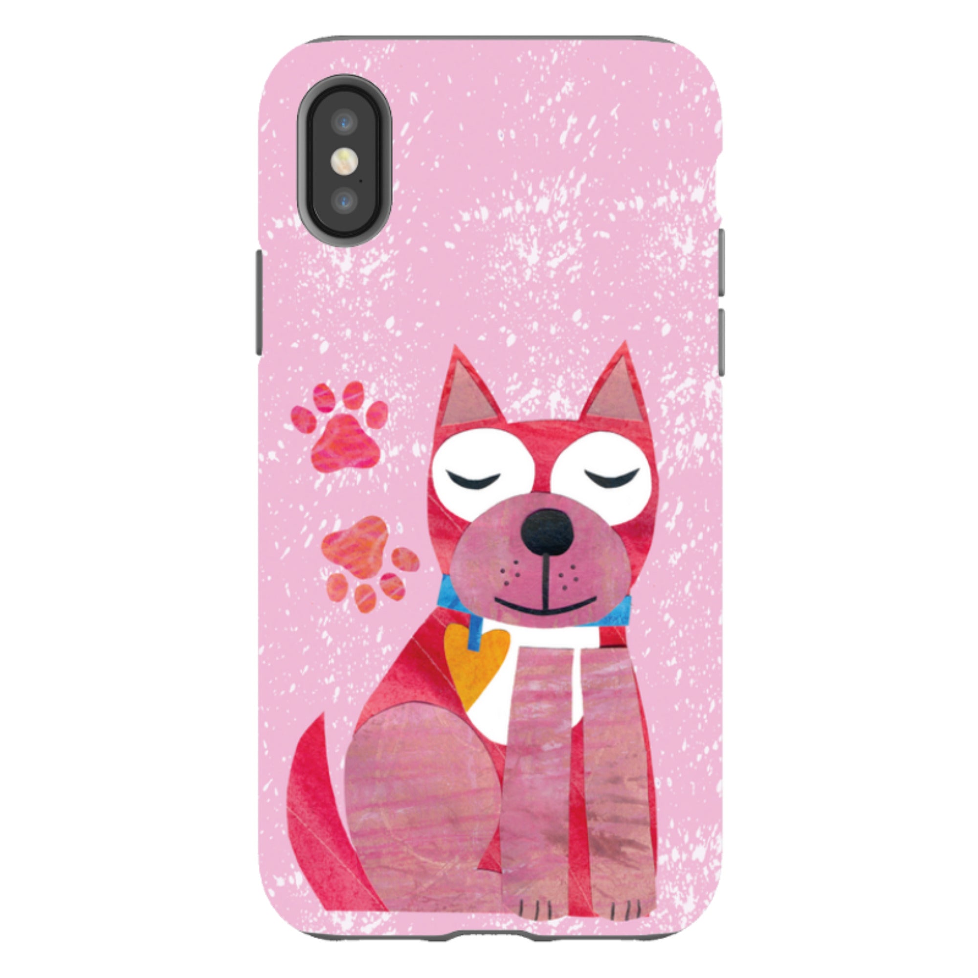 iPhone Tough Case - Dog With Heart By Tracey English