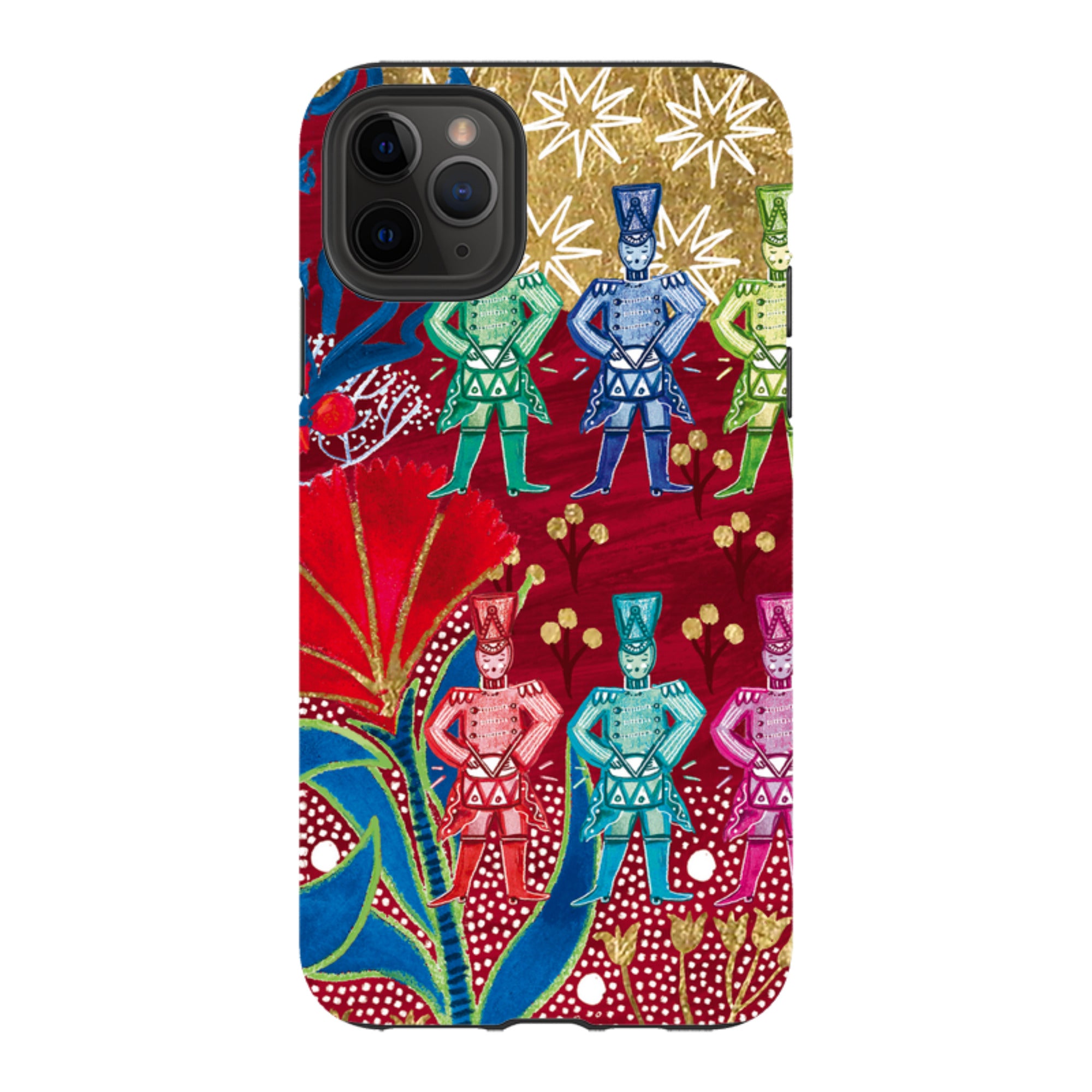 iPhone Tough Case - Drummers Drumming By Emma Frances Grant
