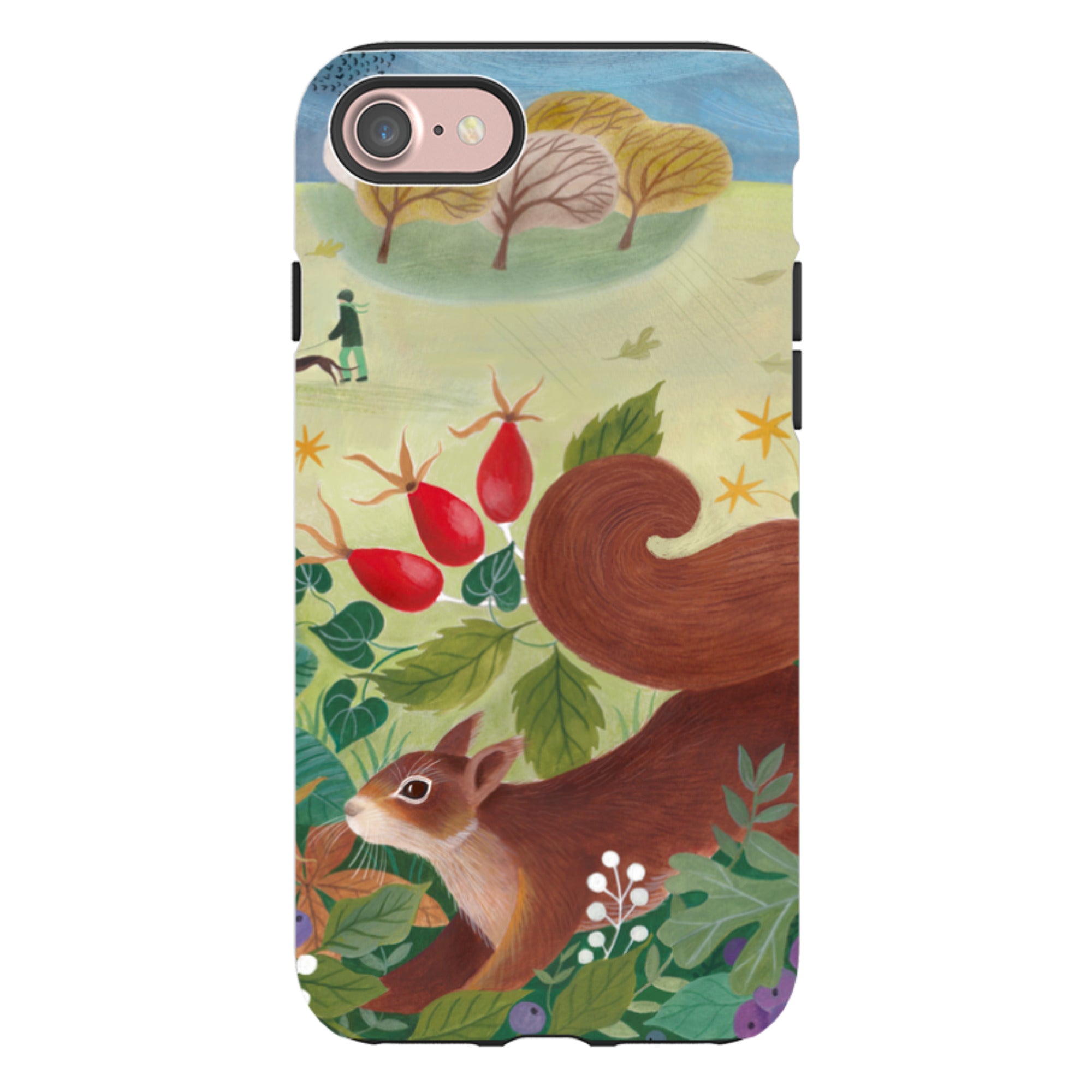 iPhone Tough Case - Autumn Squirrel By Bex Parkin