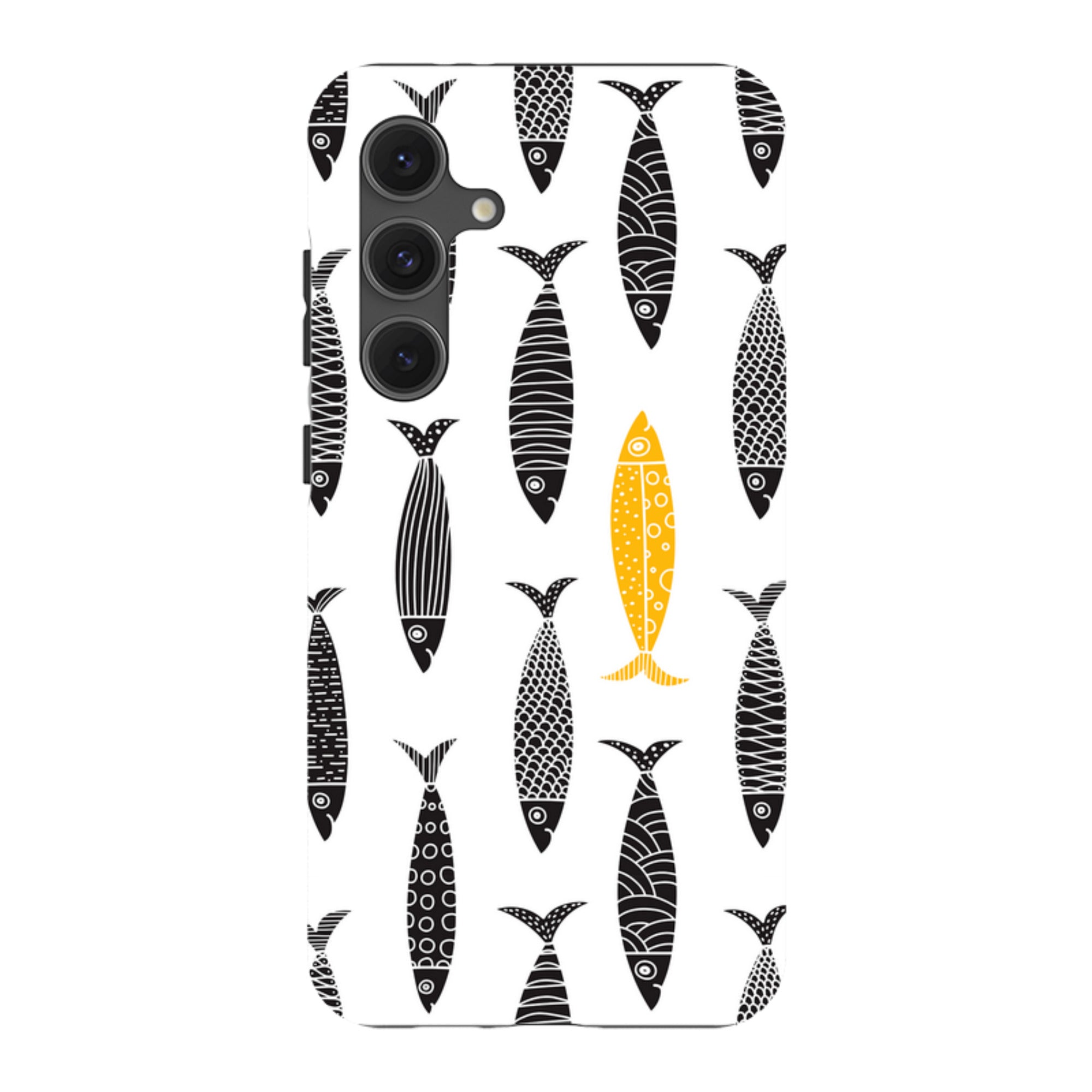 Samsung Tough Case - Black and Gold Sardines