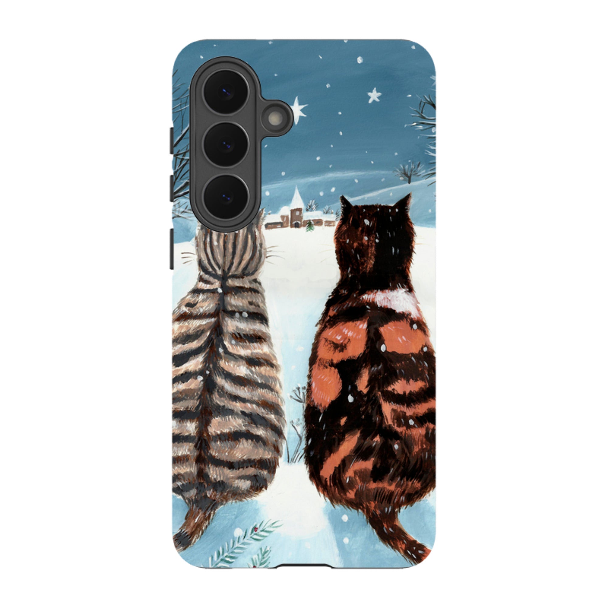 Samsung Tough Case - Cat Xmas By Mary Stubberfield