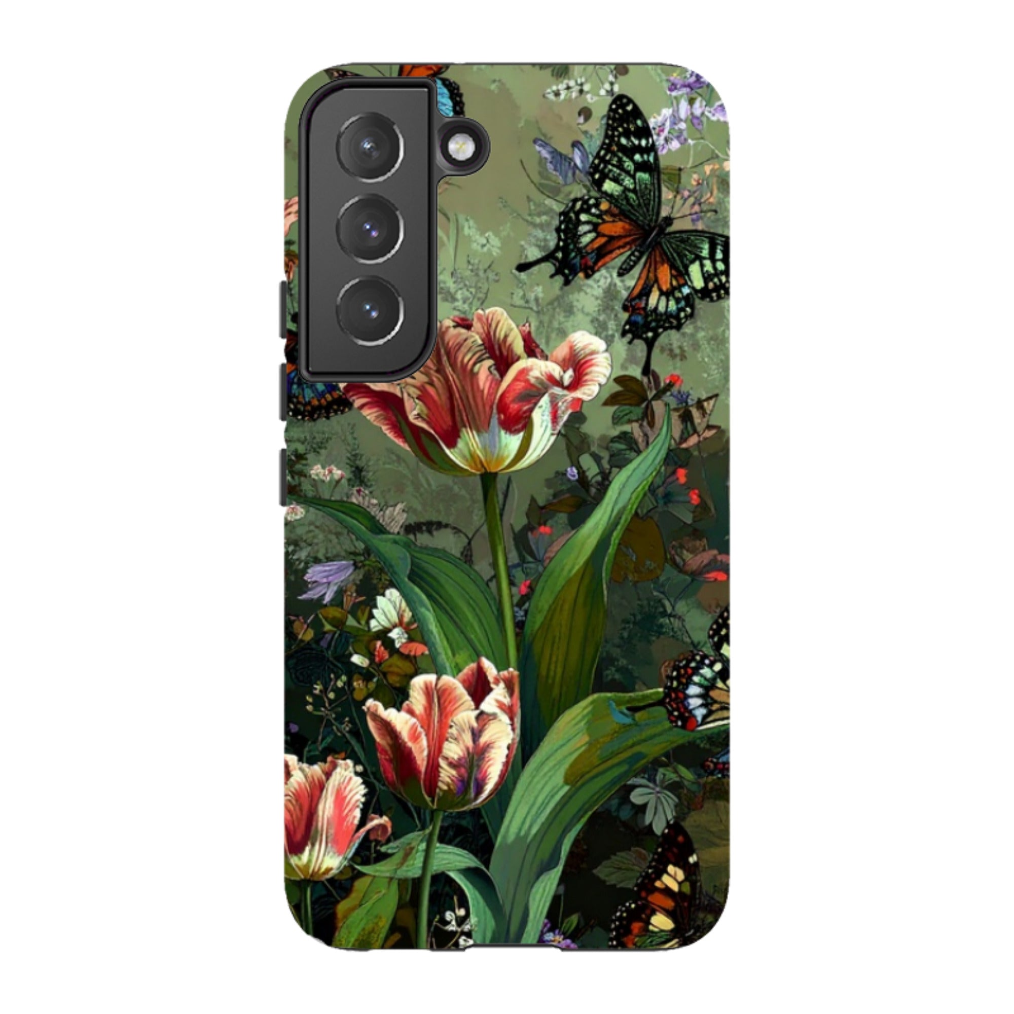 Samsung Tough Case - Green Vyne Butterflies