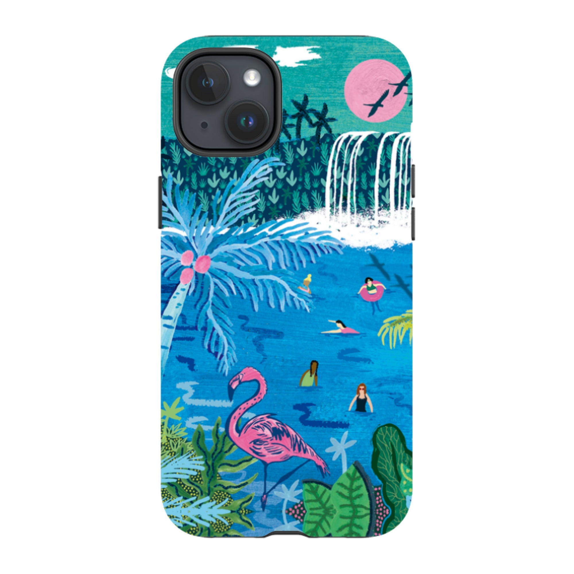 iPhone Tough Case - Palm Pool By Emma Frances Grant