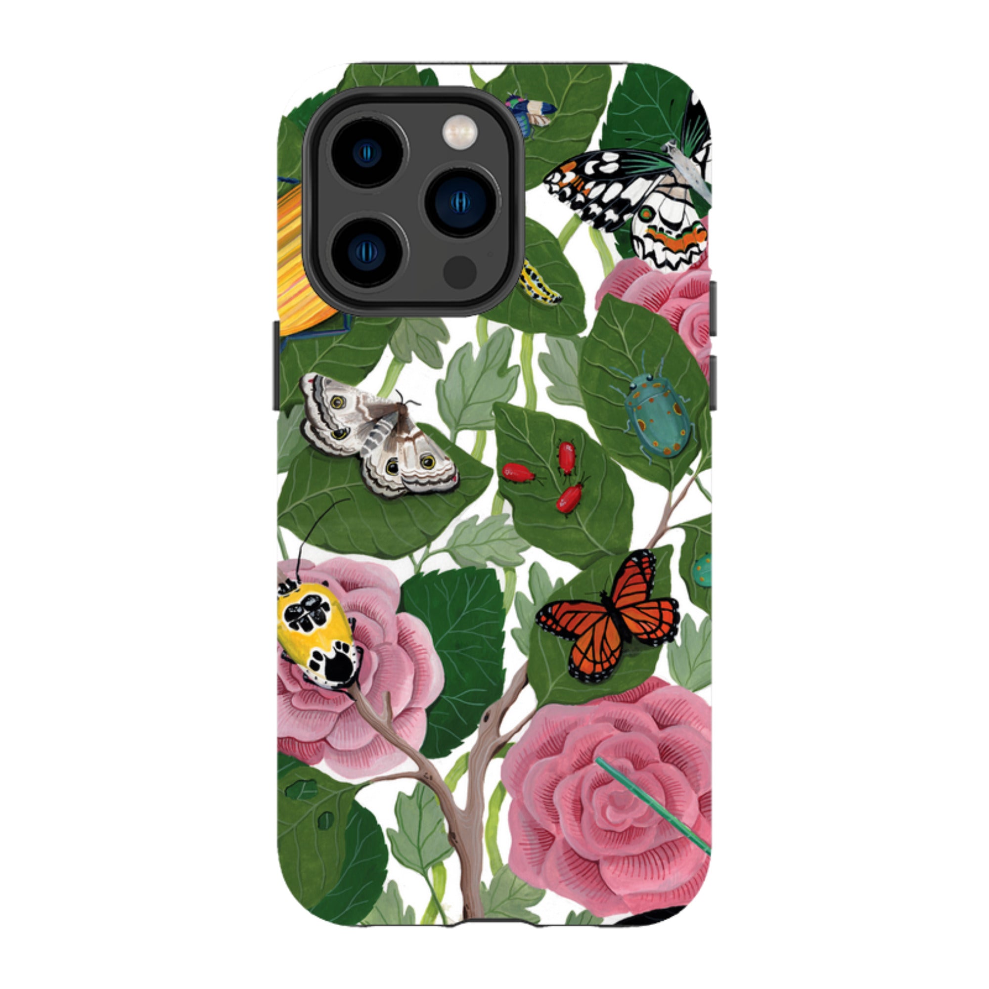 iPhone Tough Case - Butterflies And Beatles By Bex Parkin