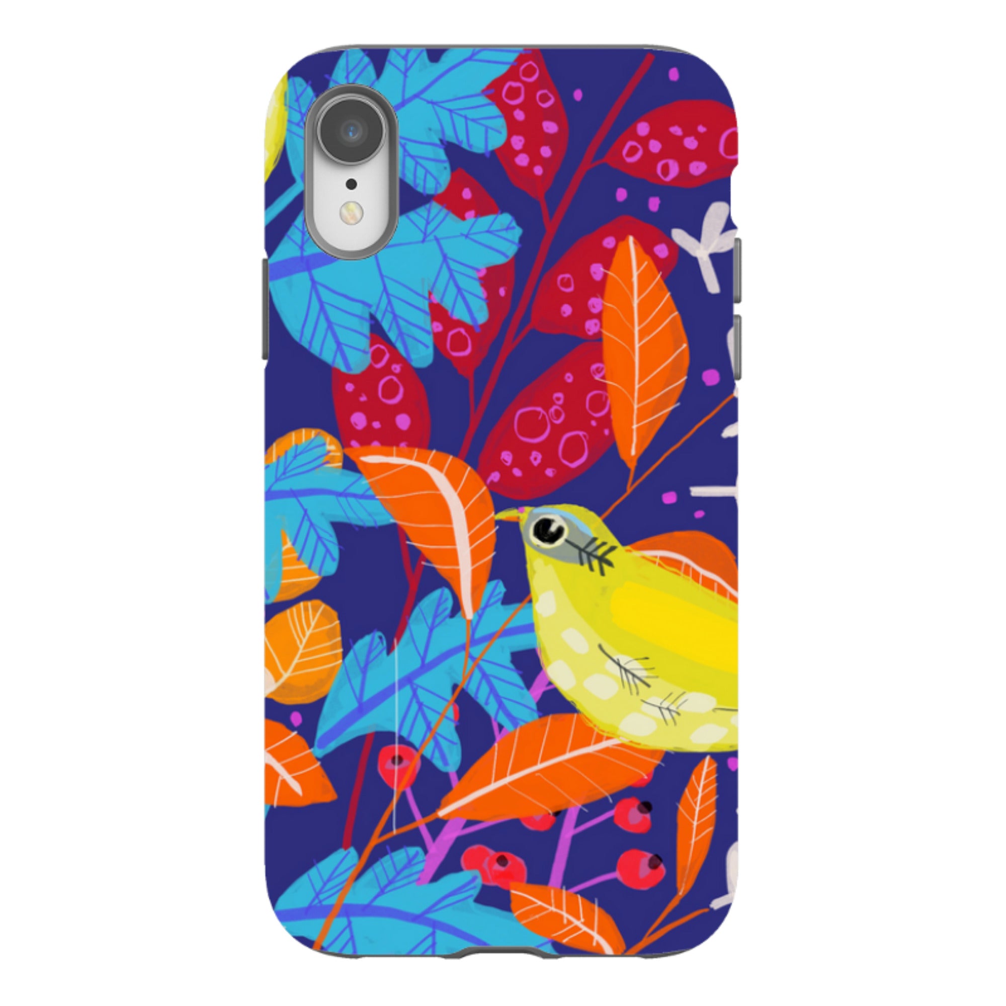 iPhone Tough Case - Yellow Bird By Claire West