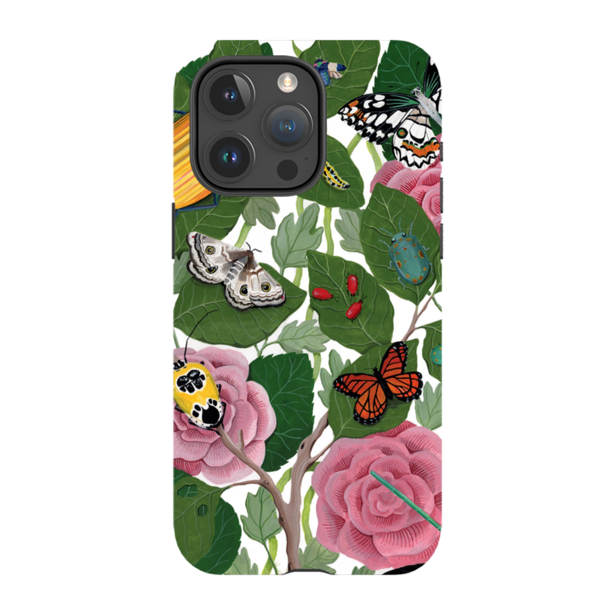 iPhone Tough Case - Butterflies And Beatles By Bex Parkin