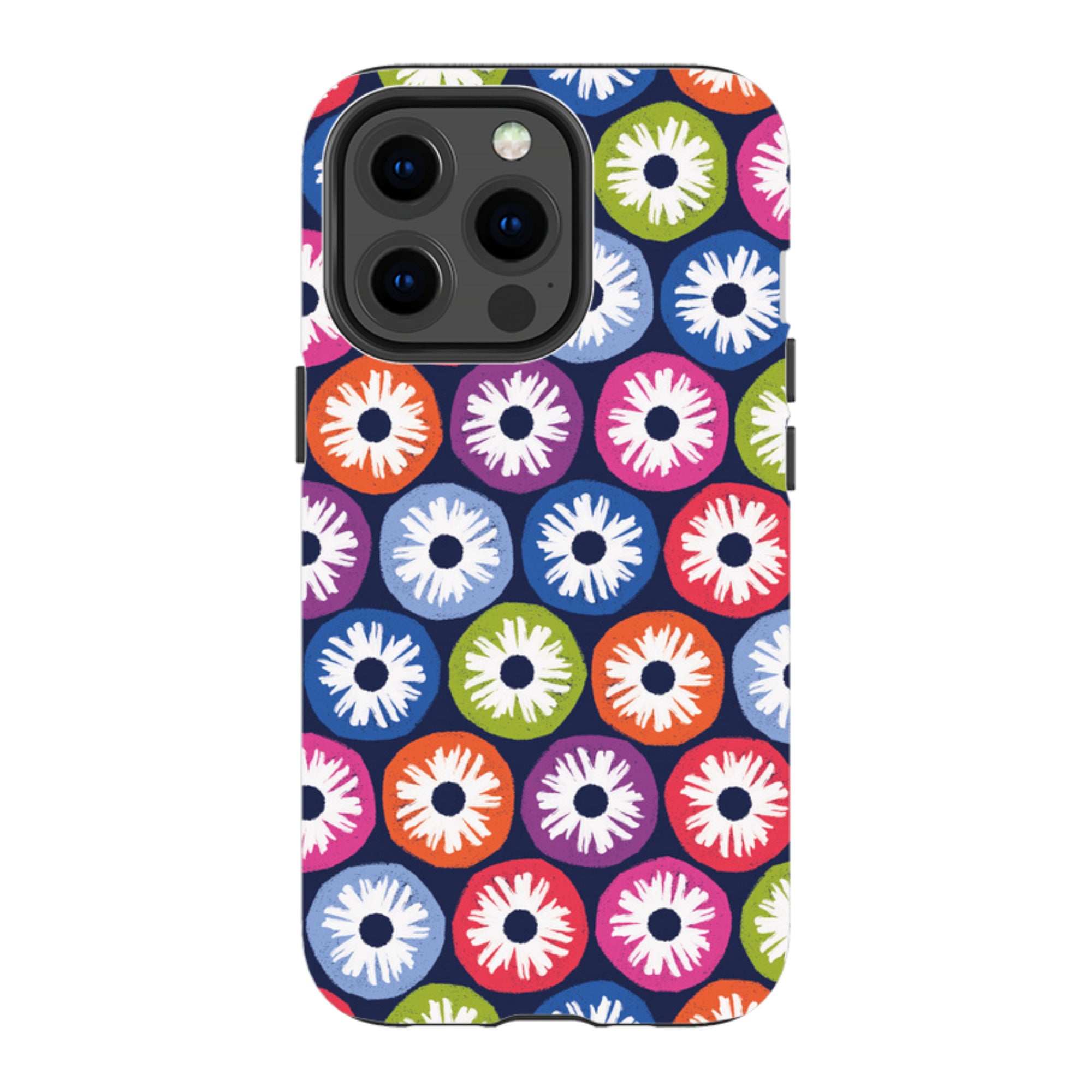 iPhone Tough Case - Penny Flowers Dark By Ali Brookes