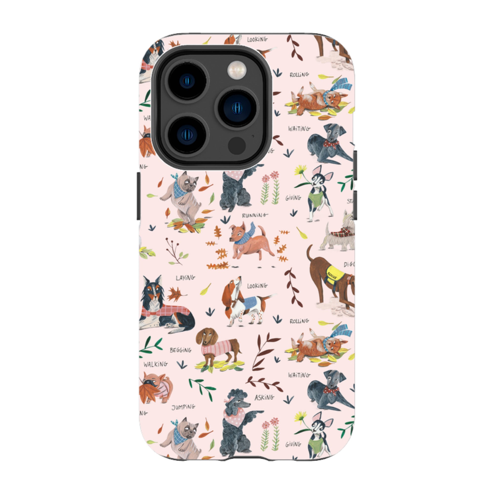 iPhone Tough Case - Dog Pattern By Caroline Bonne Muller