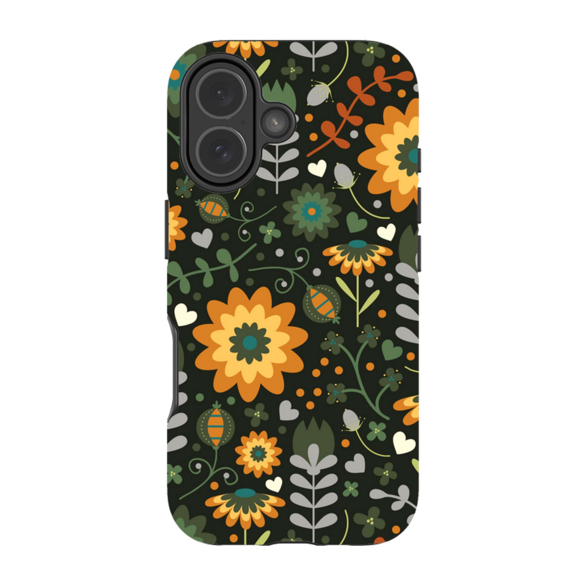 iPhone Tough Case - Dark Floral By Suzy Taylor
