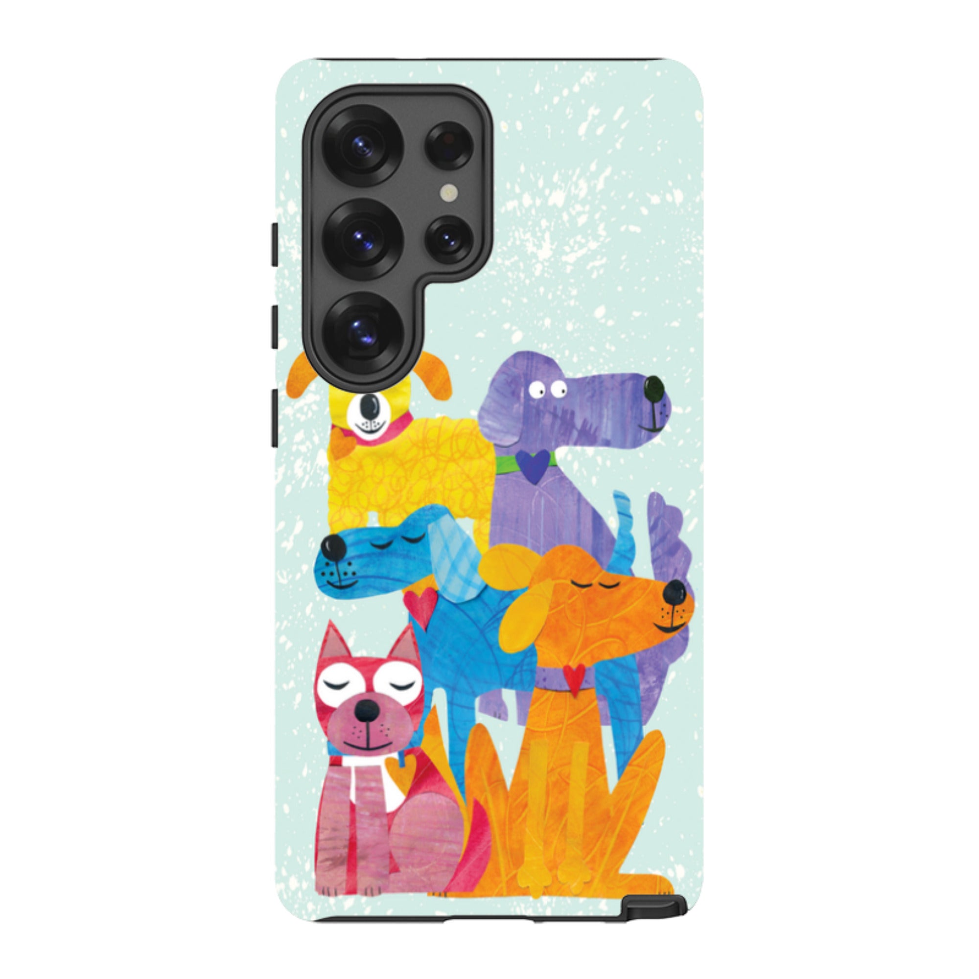 Samsung Tough Case - Patch Work Pups By Tracey English