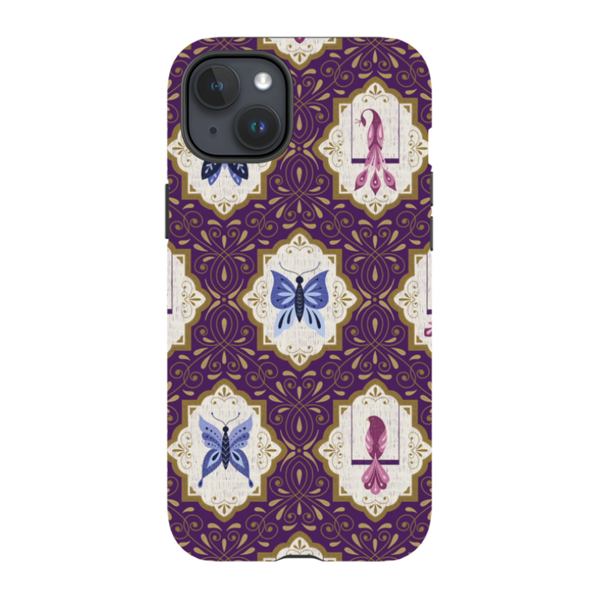 iPhone Tough Case - Wingframes Purple By Jenny Zemanek