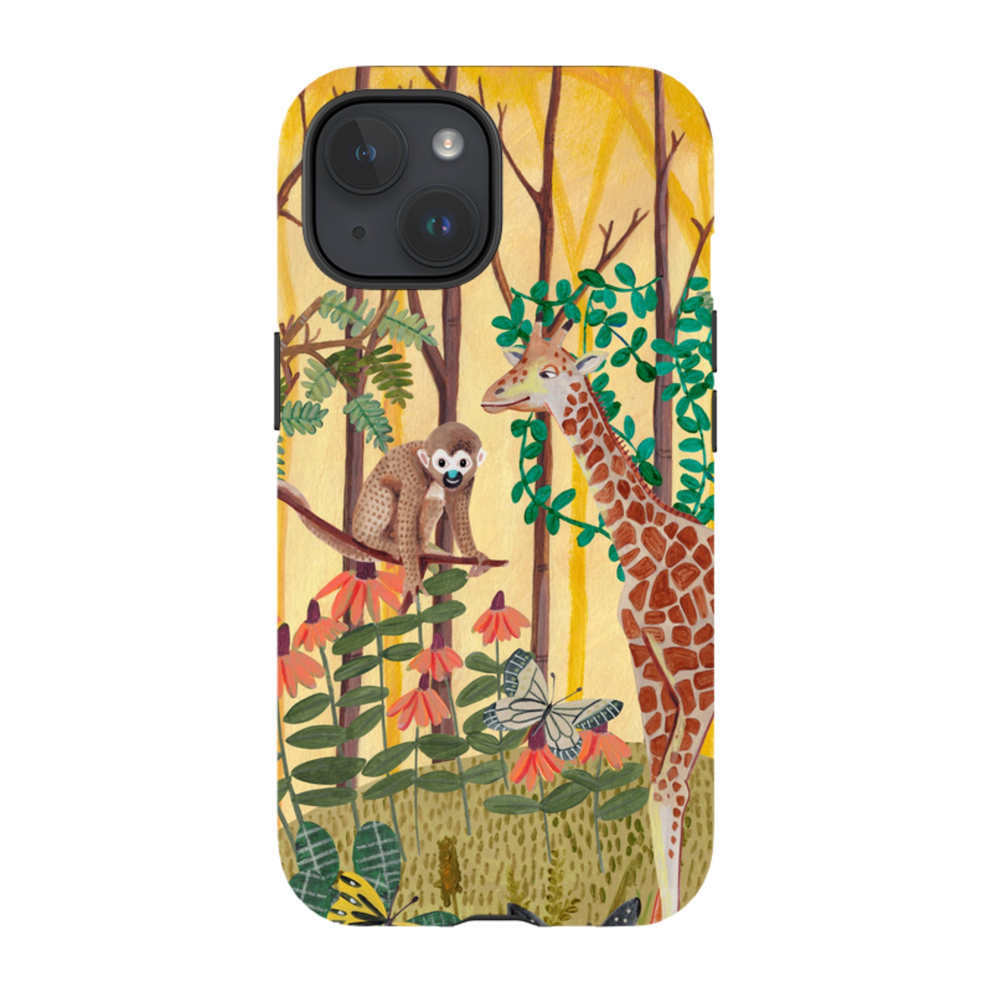 iPhone Tough Case - Giraffe By Caroline Bonne Muller