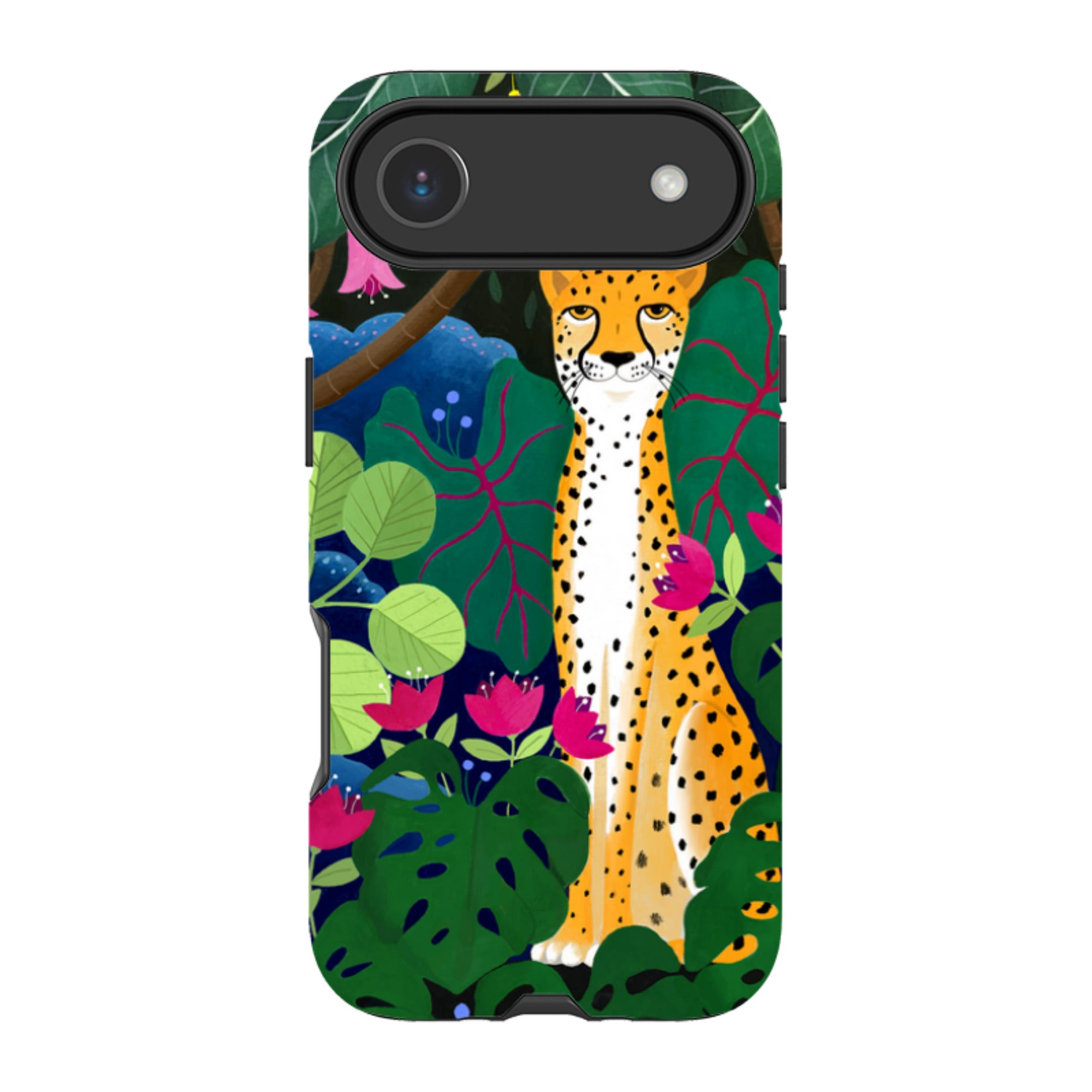 iPhone Tough Case - Cheetah And Monstera By Bex Parkin