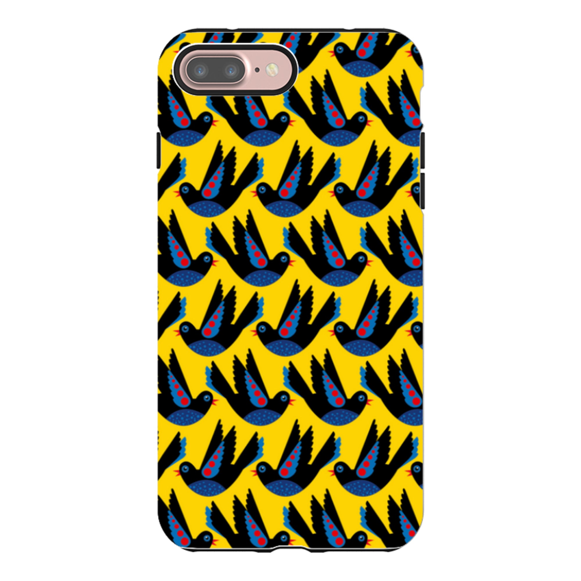 iPhone Tough Case - Black Bird By Patternistas